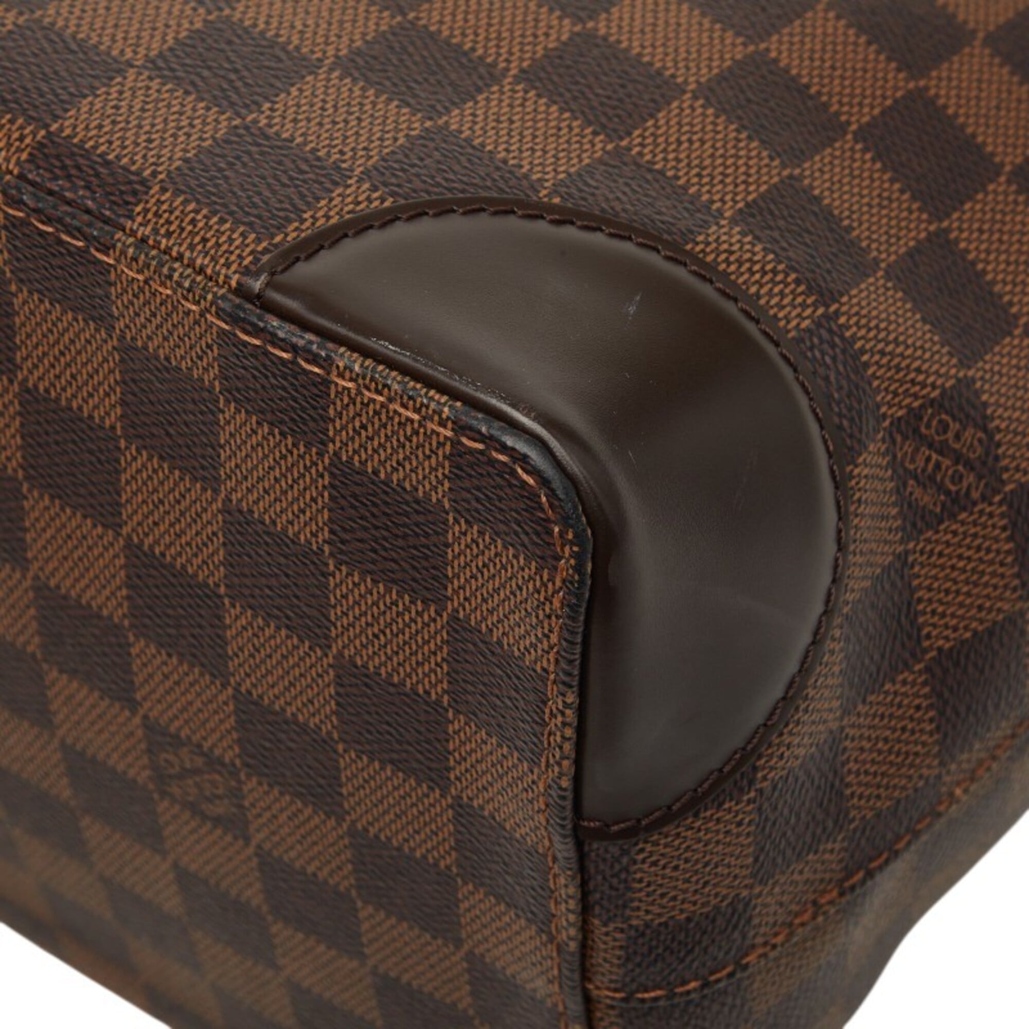 Louis Vuitton Brown Pvc Leather Handbag Tote Bag (Pre-Owned)