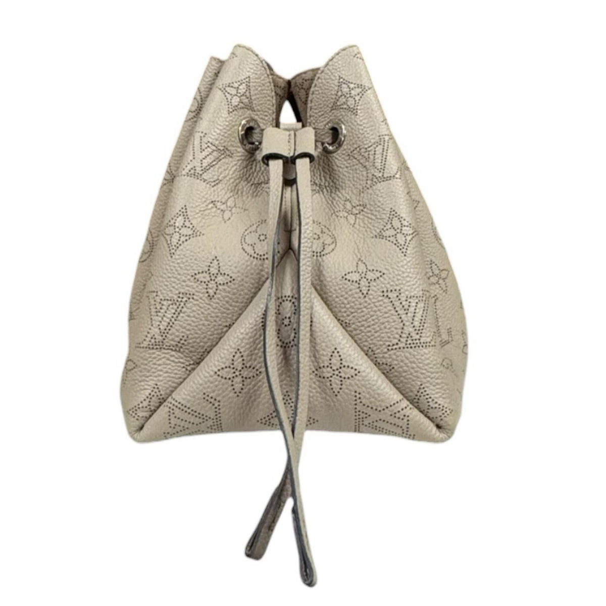 Louis Vuitton Beige Mahina Leather Handbag Shoulder Bag (Pre-Owned)