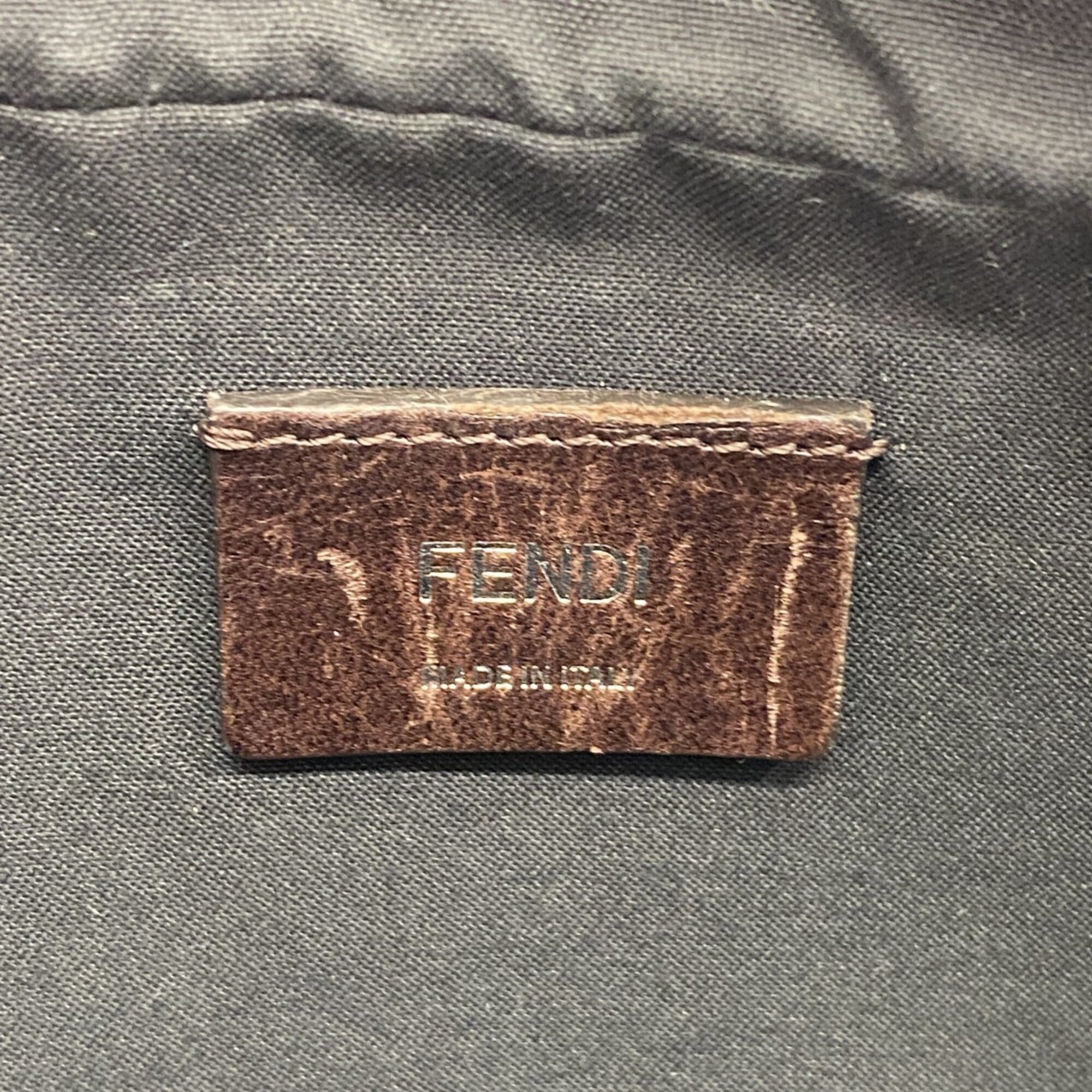 Fendi Brown Pvc Shoulder Bag (Pre-Owned)