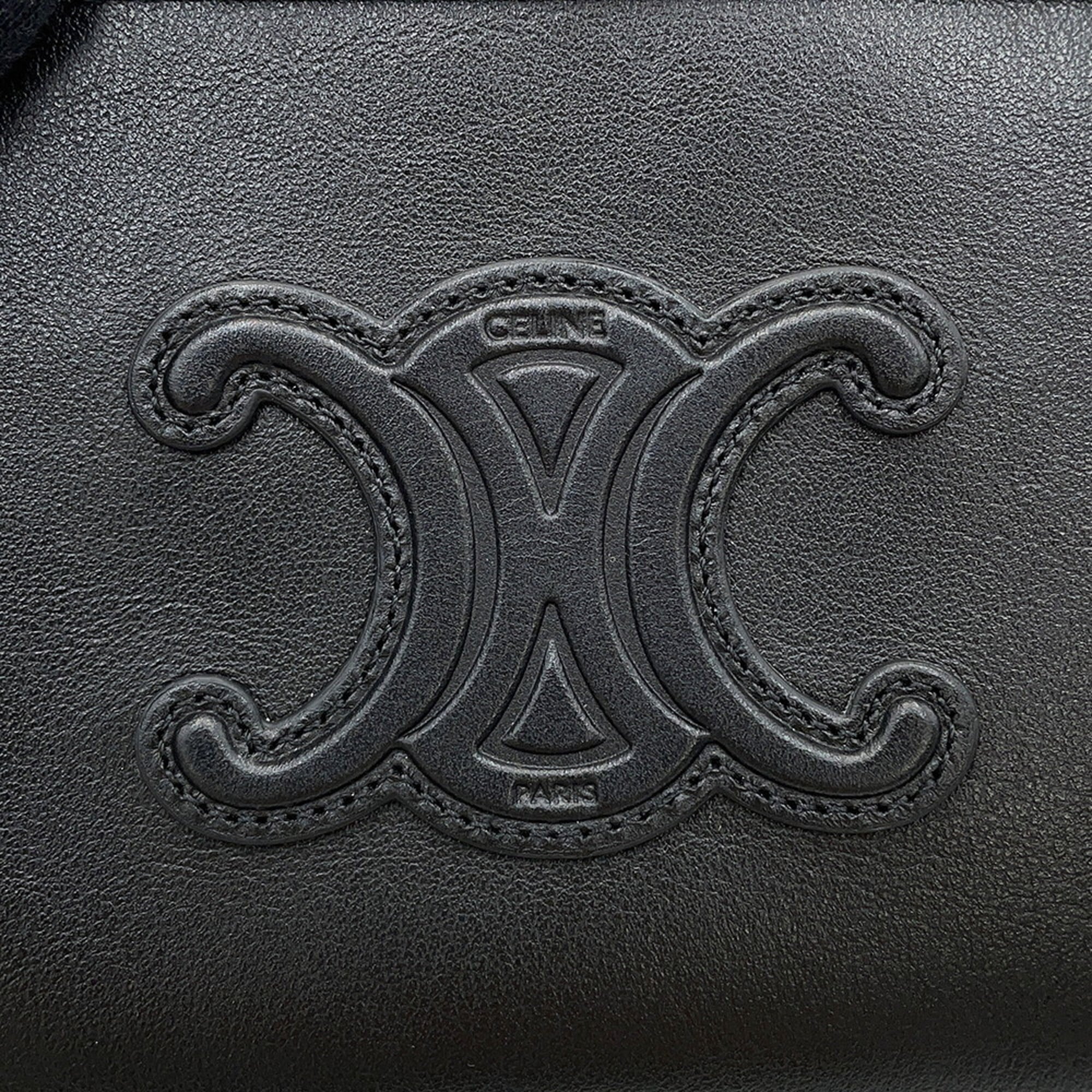 Celine Black Leather Shoulder Bag (Pre-Owned)