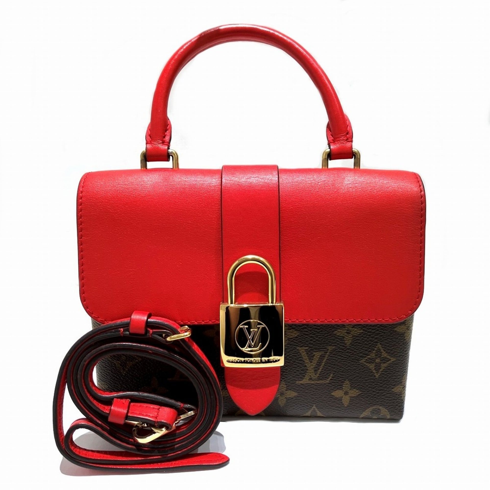 Louis Vuitton Brown Monogram Leather Pvc Handbag (Pre-Owned)