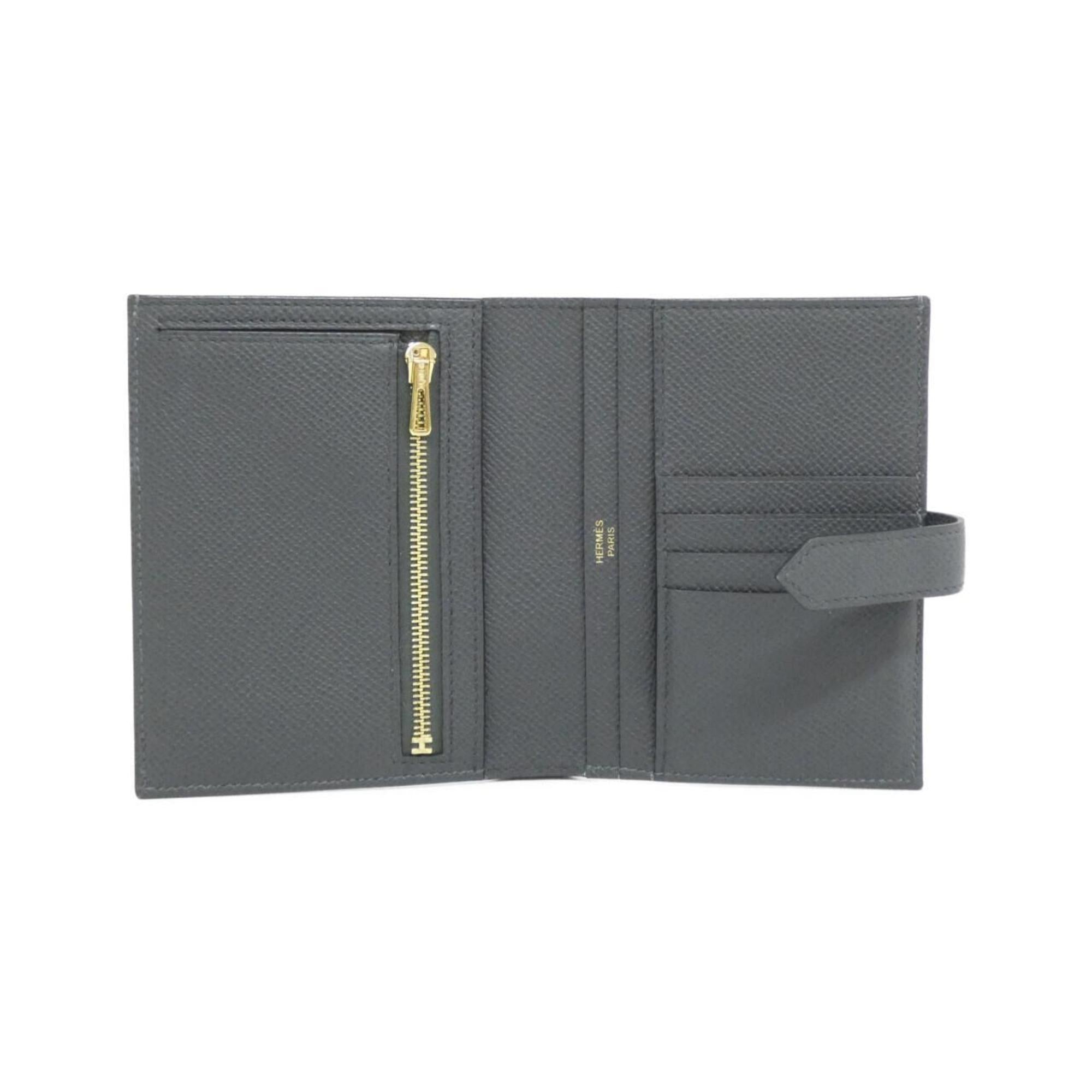 Hermes Vert Epsom Leather Middle Wallet (Tri-Fold) (Pre-Owned)