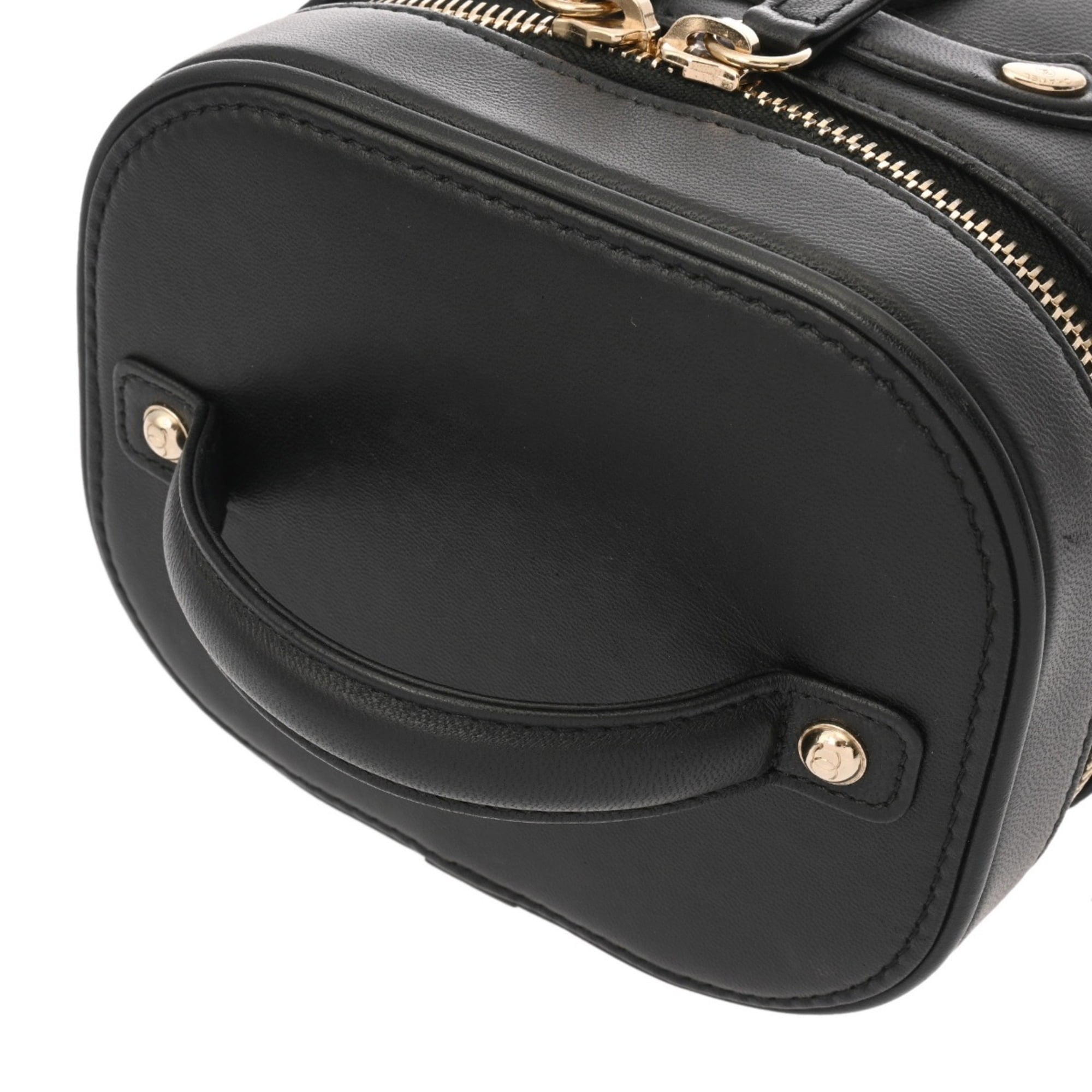 Chanel Black Leather Vanity Bag (Pre-Owned)