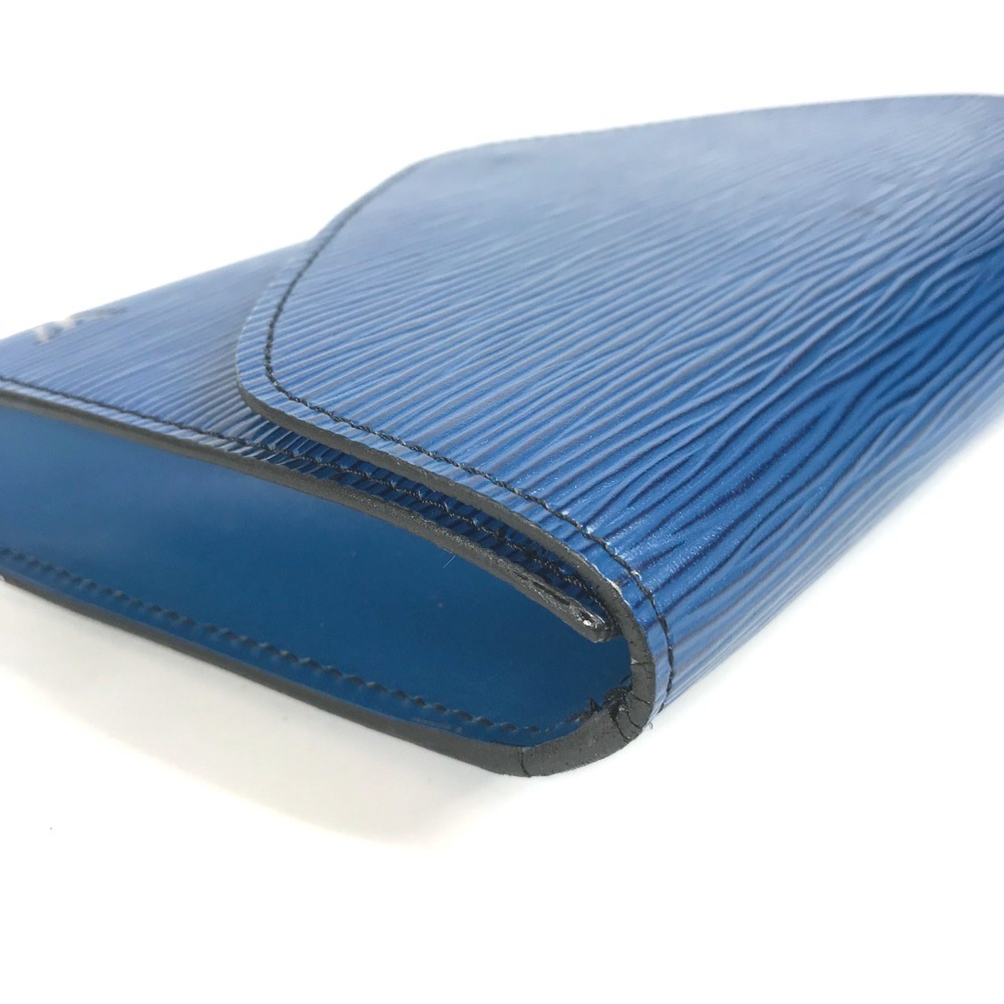 Louis Vuitton Blue Galle Toledo Blue Epi Leather Clutch Bag Pouch (Pre-Owned)