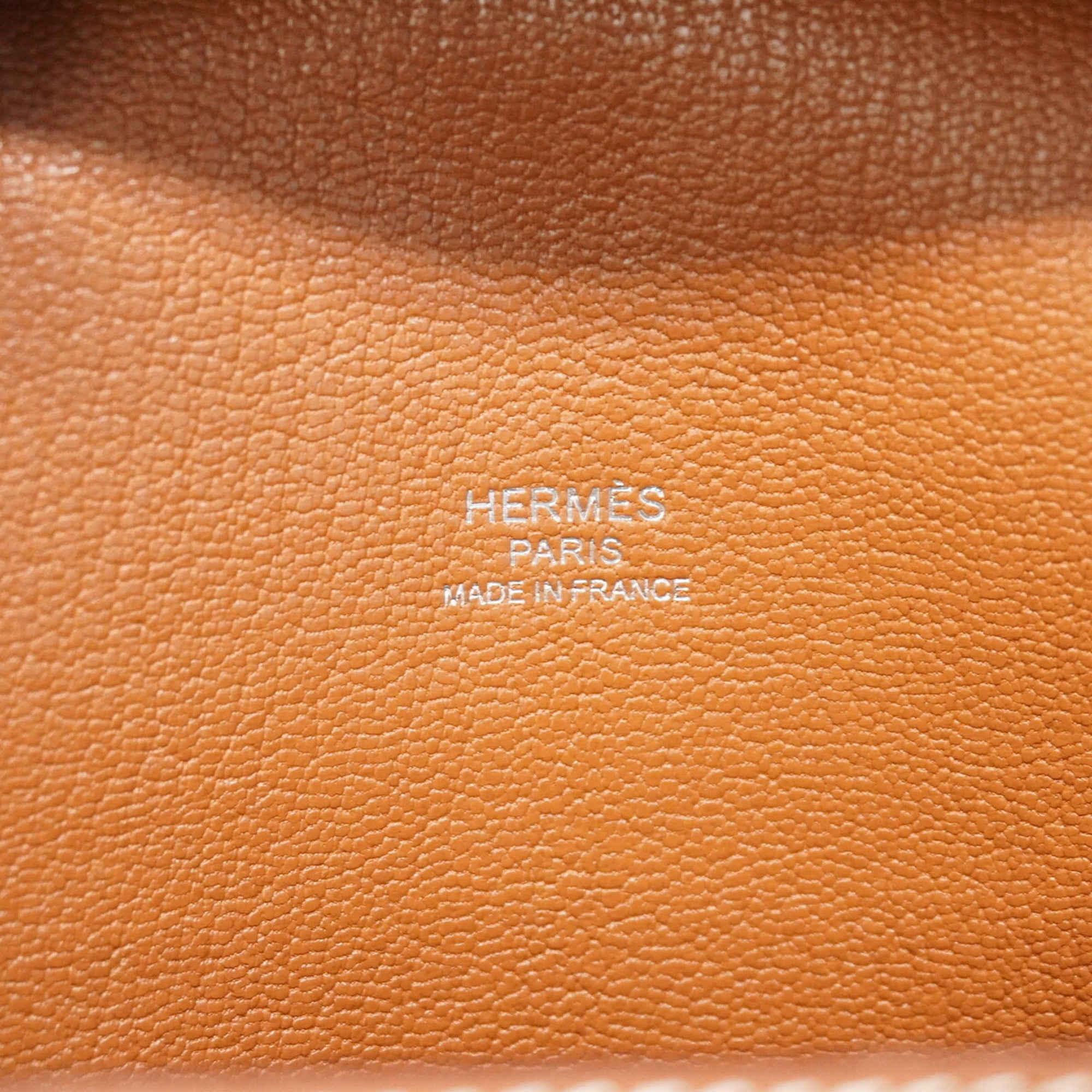 Hermes Gold Taurillon Clemence Leather Shoulder Bag (Pre-Owned)