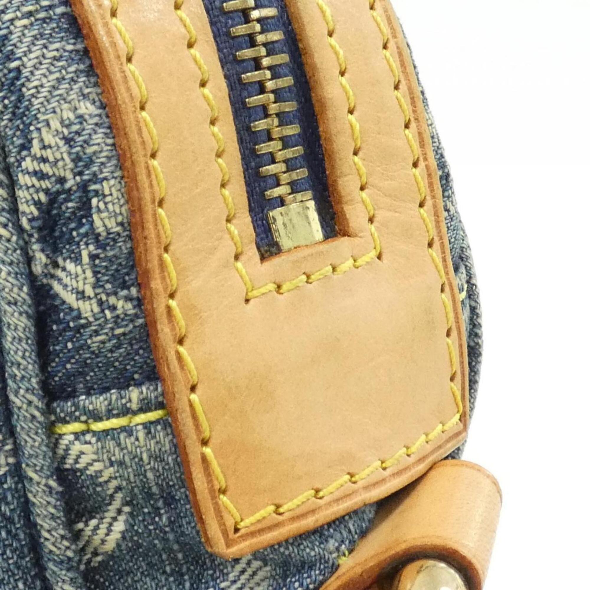 Louis Vuitton Blue Denim Canvas Shoulder Bag (Pre-Owned)