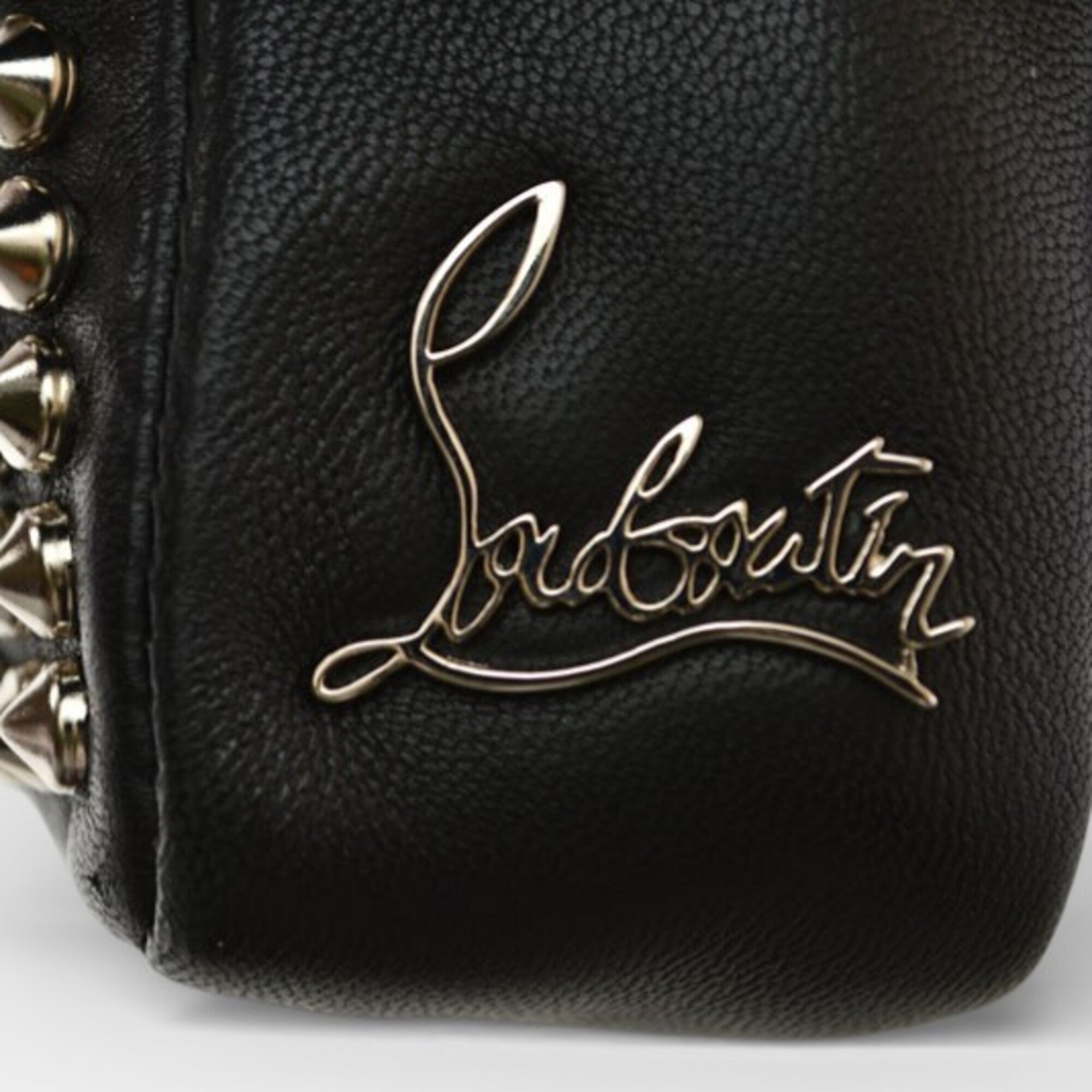 Christian Louboutin Black Leather Shoulder Bag (Pre-Owned)