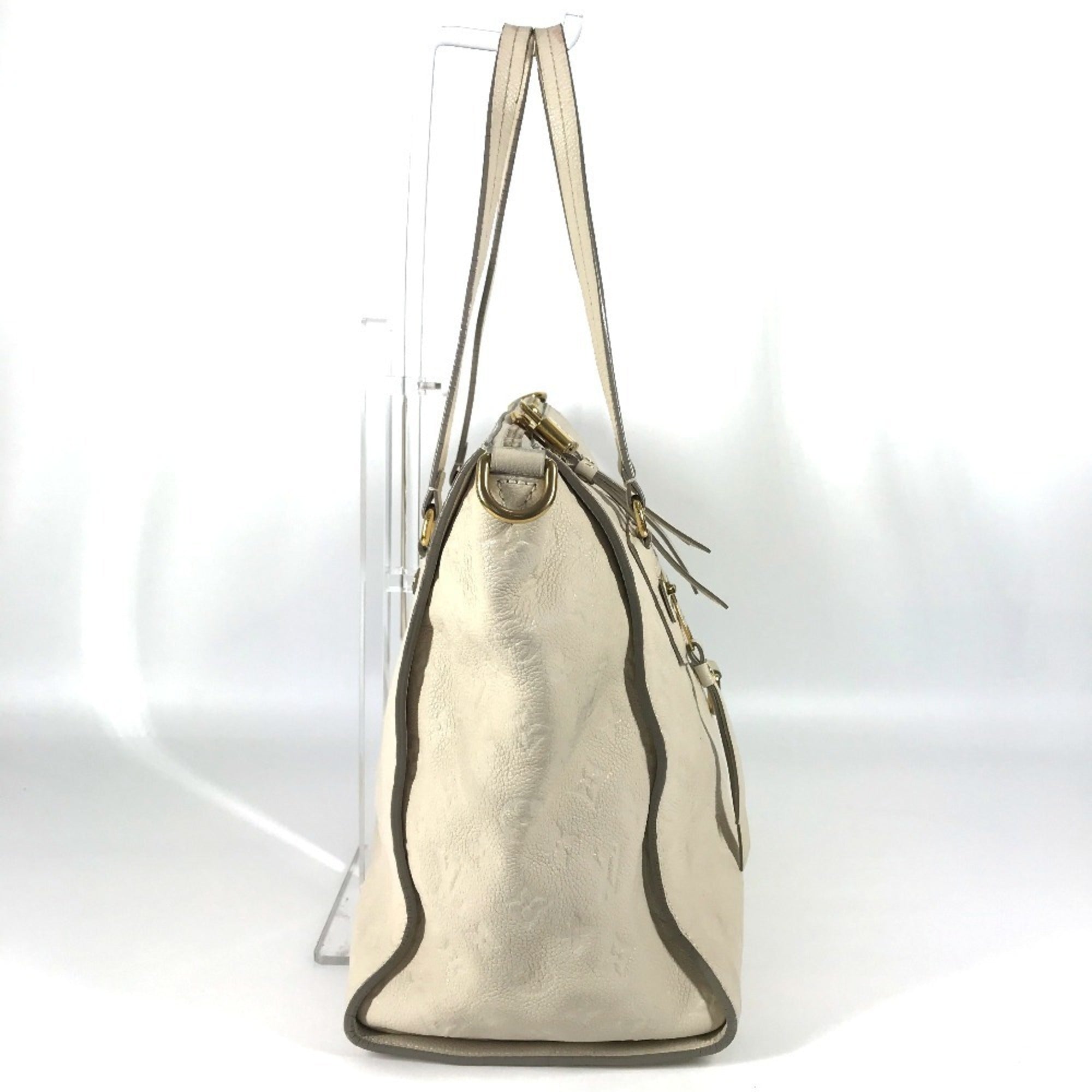 Louis Vuitton Neige White Monogram Empreinte Leather Shoulder Bag Tote Bag (Pre-Owned)