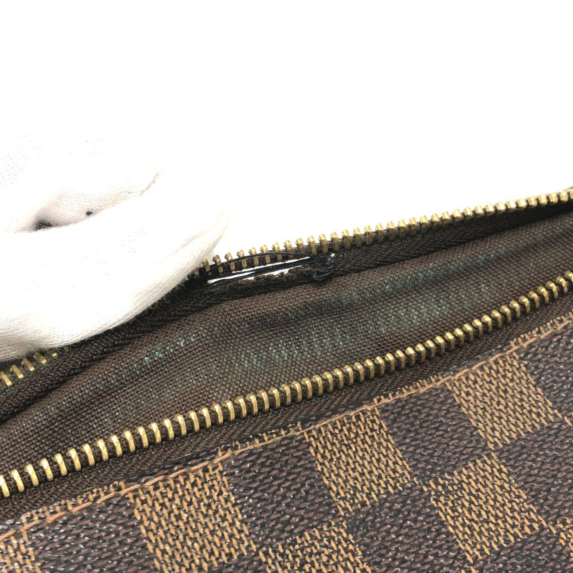 Louis Vuitton Brown Damier Canvas Pouch Sling Bag (Pre-Owned)