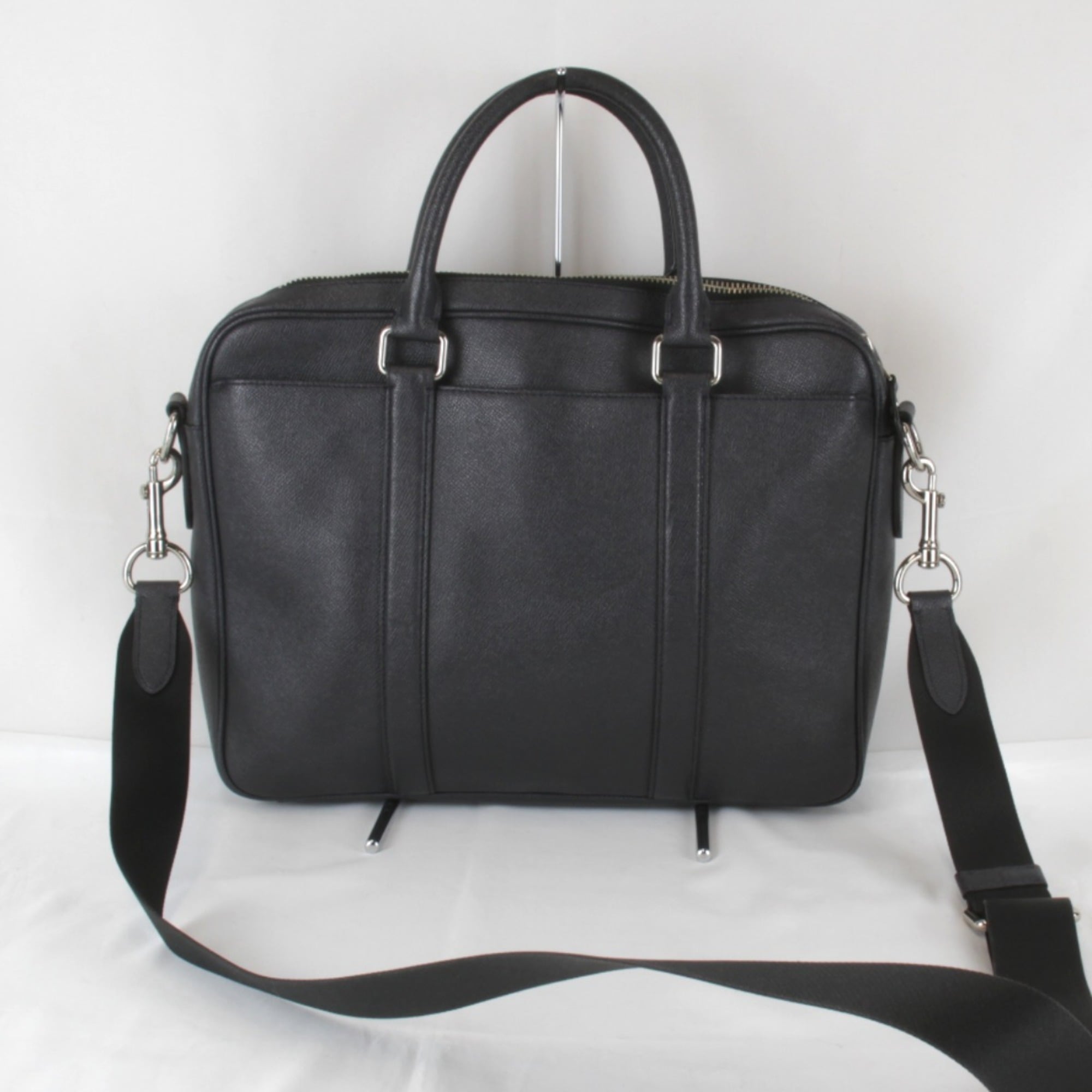 Coach Black Leather Briefcase Shoulder Bag (Pre-Owned)