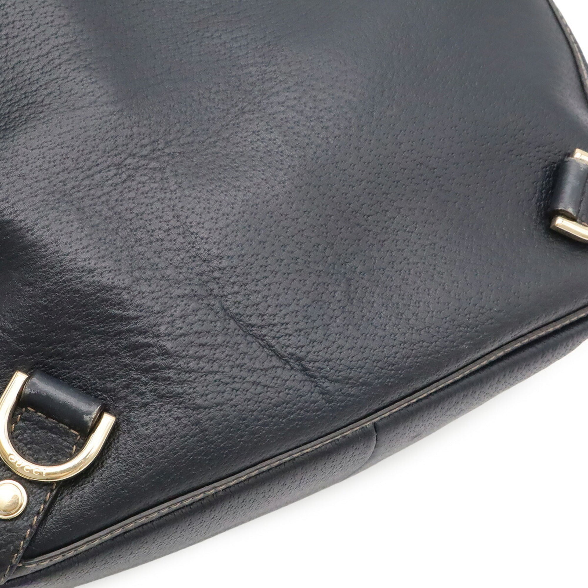 Gucci Navy Yellow Gg Canvas Handbag Tote Bag (Pre-Owned)