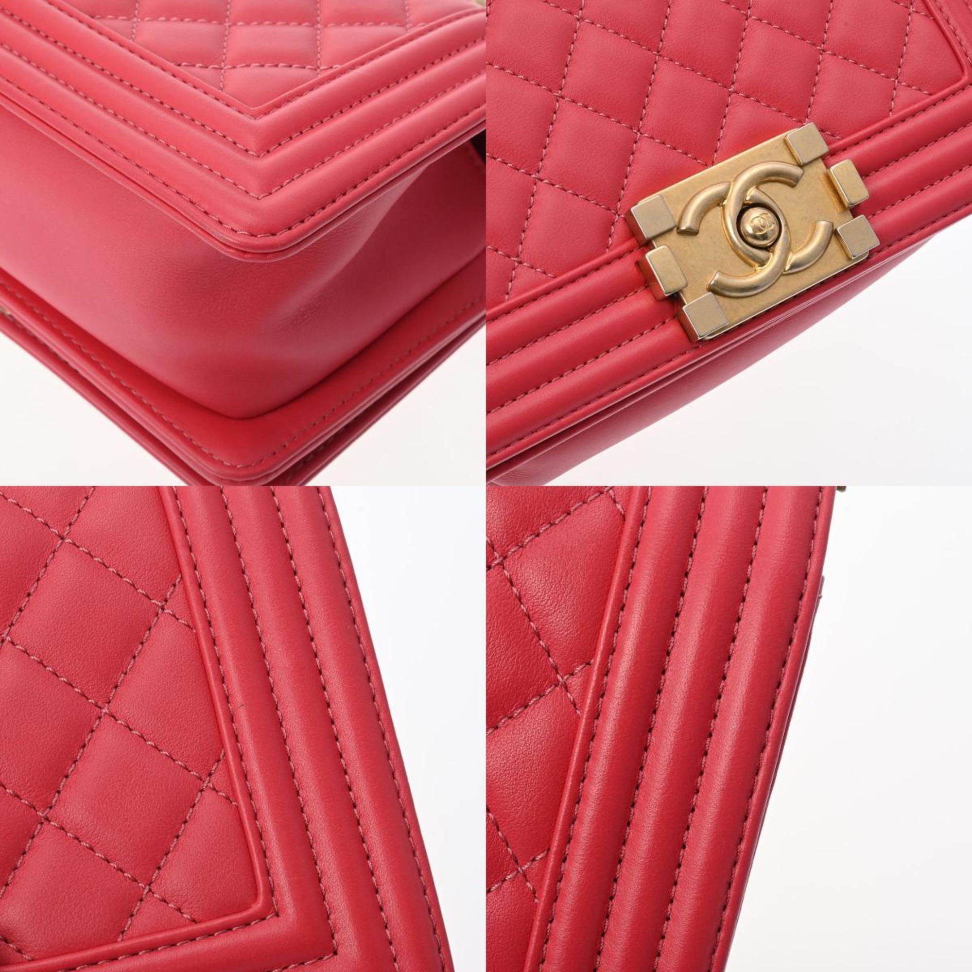 Chanel Boy Chanel Pink Caviar Leather Shoulder Bag (Pre-Owned)