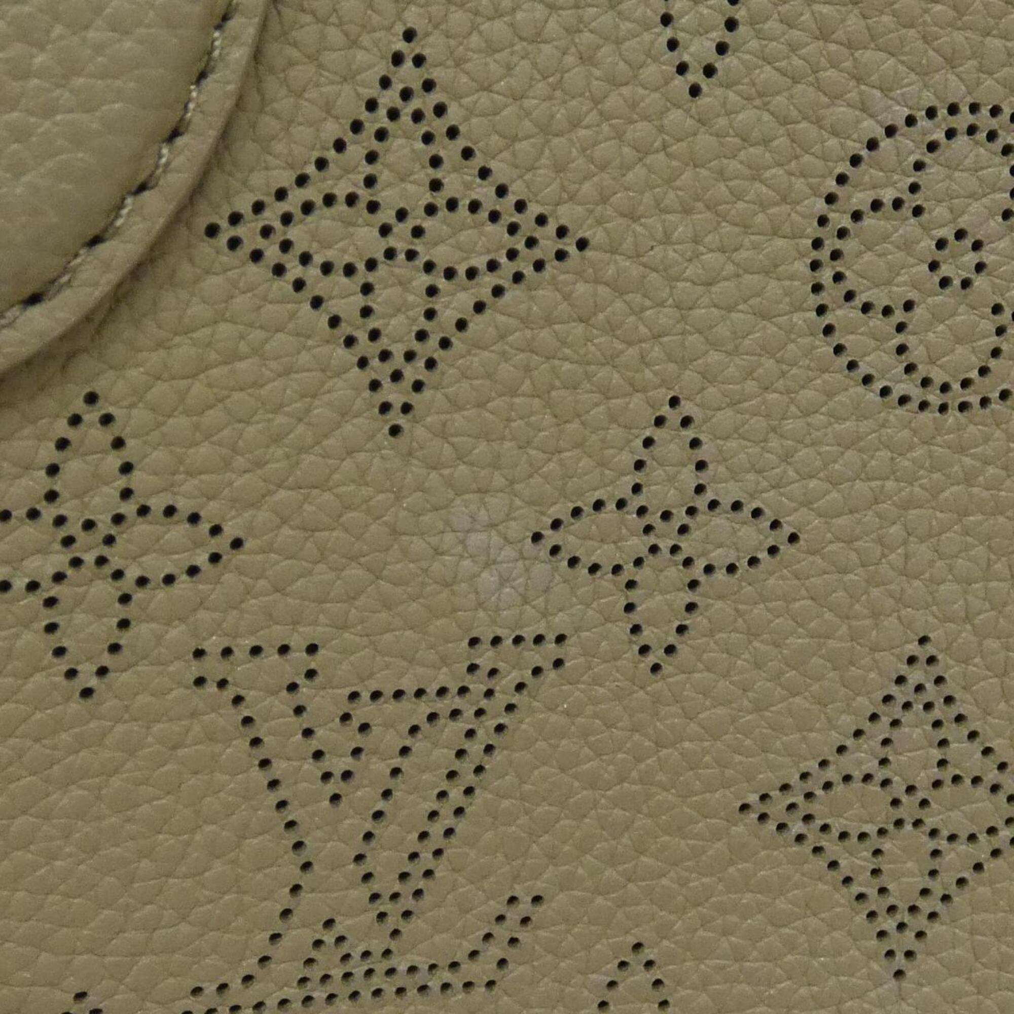 Louis Vuitton Taupe Leather Handbag Pouch (Pre-Owned)