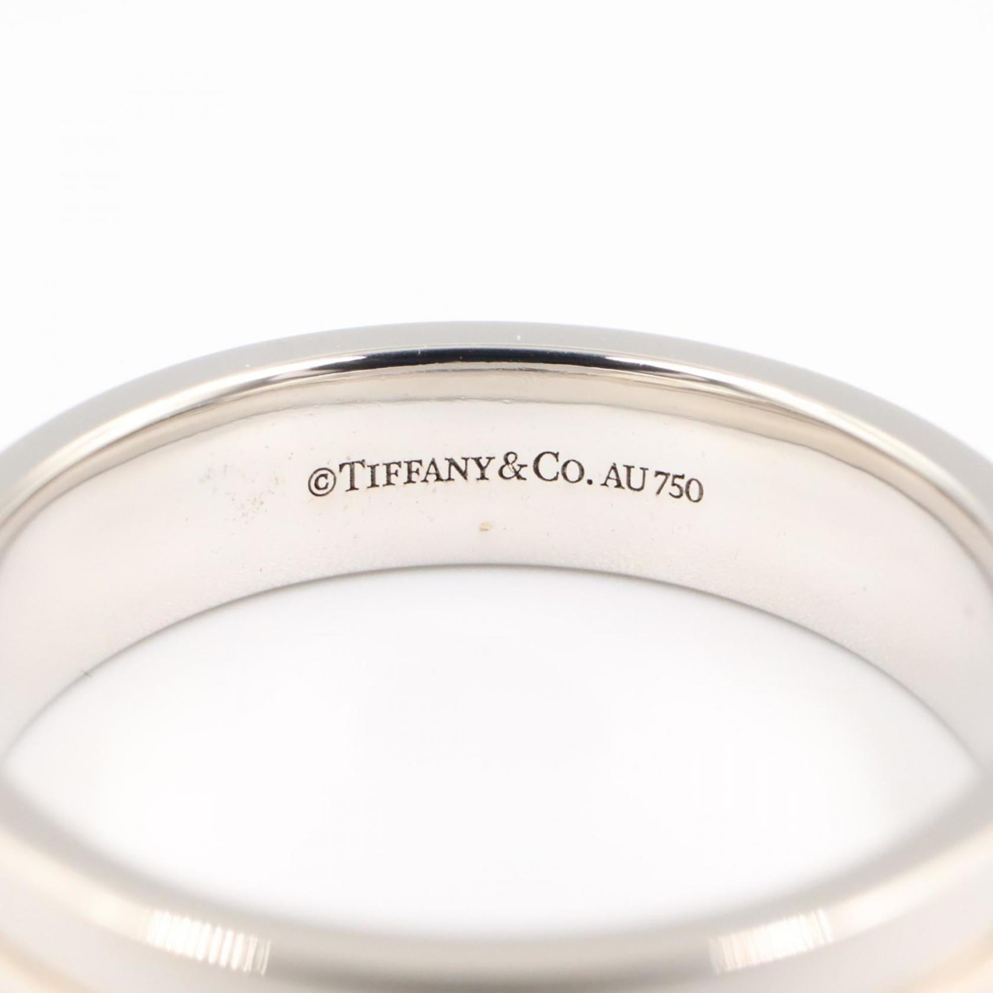 Tiffany Silver White Gold (18K) Band Ring (Pre-Owned)