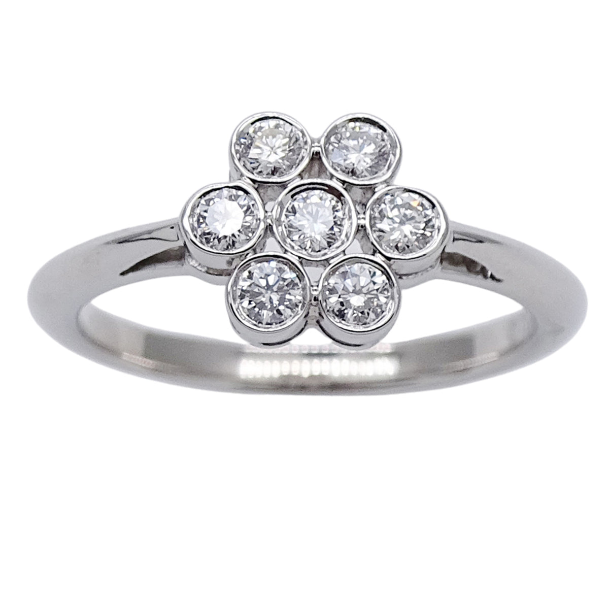 Tiffany Silver Platinum 950 Band Ring (Pre-Owned)
