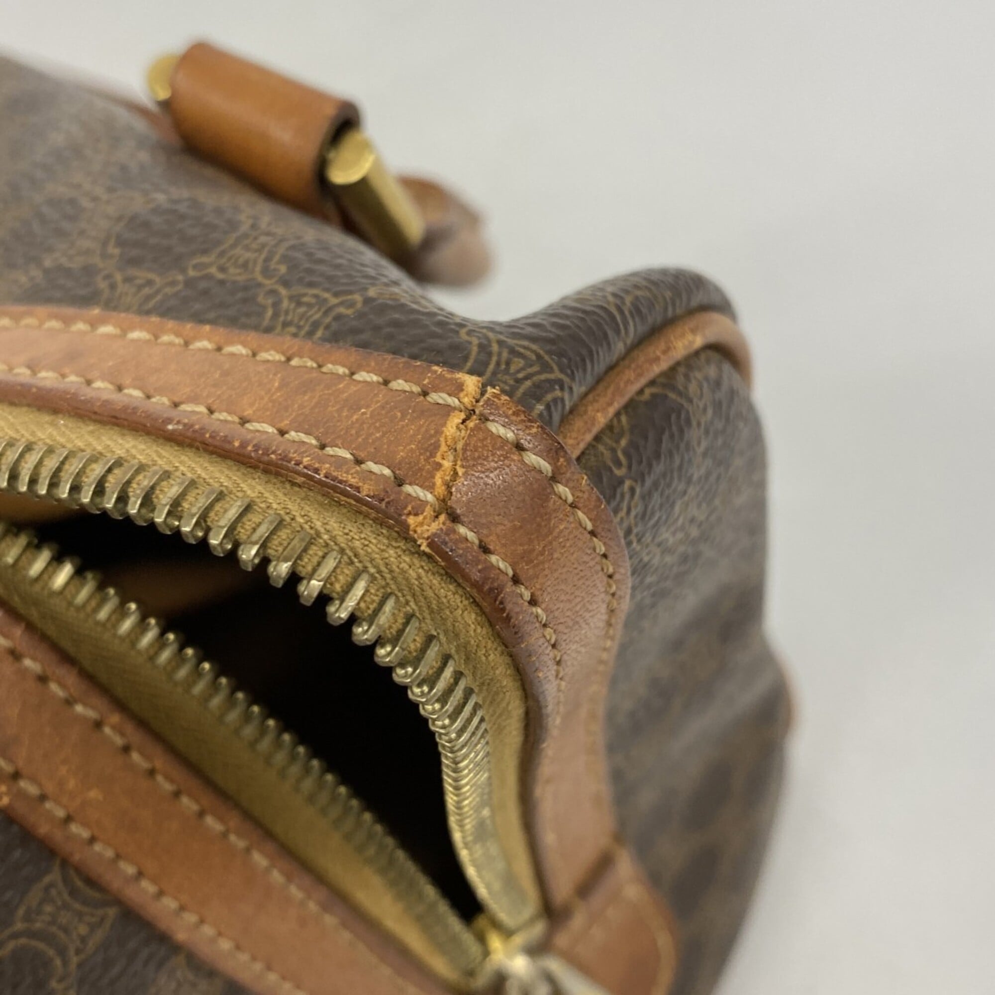 Celine Brown Pvc Handbag (Pre-Owned)