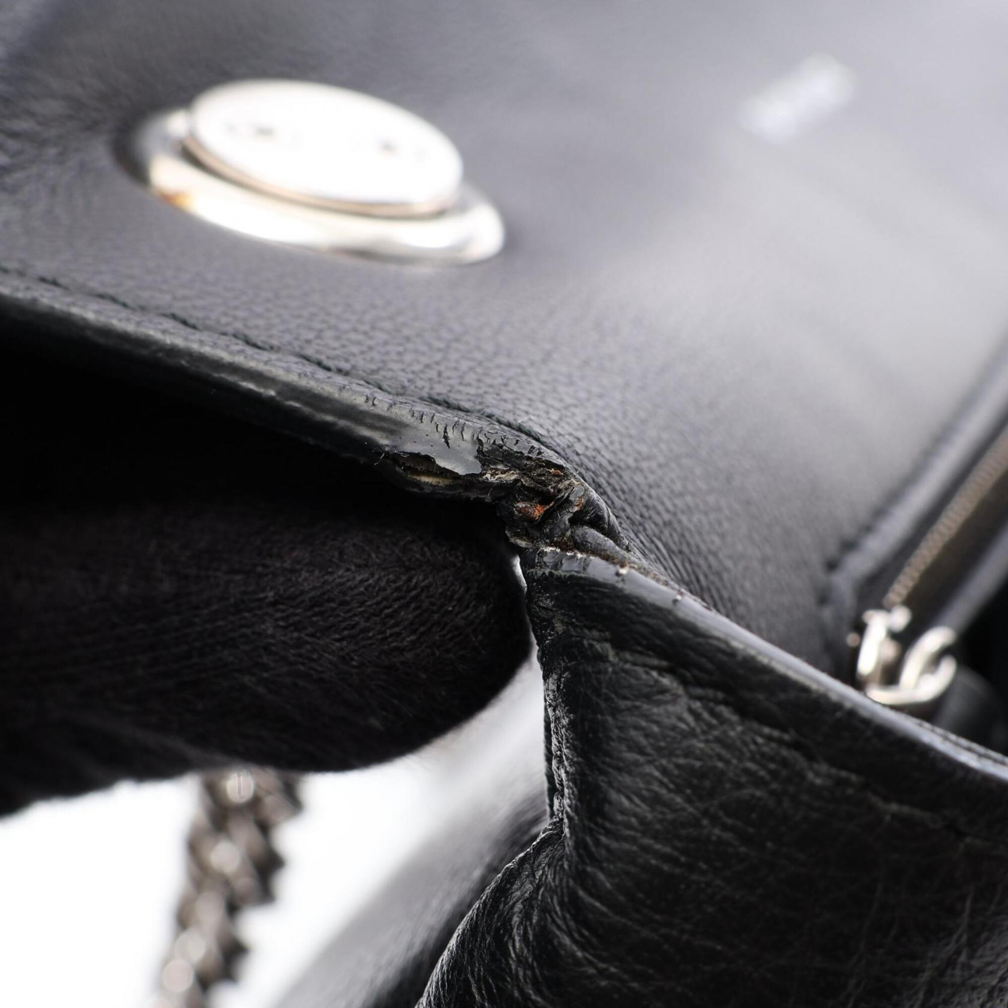 Balenciaga Black Leather Handbag Shoulder Bag (Pre-Owned)