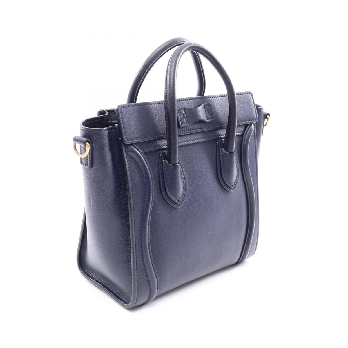 Celine Navy Leather Handbag (Pre-Owned)