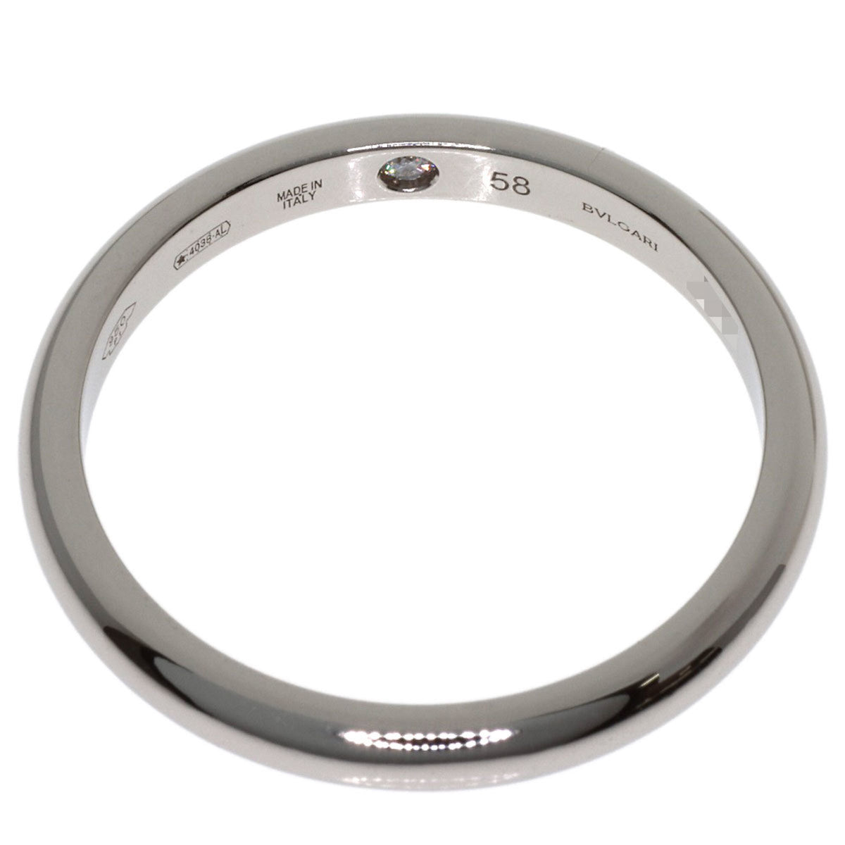 Bvlgari Platinum 950 Band Ring (Pre-Owned)