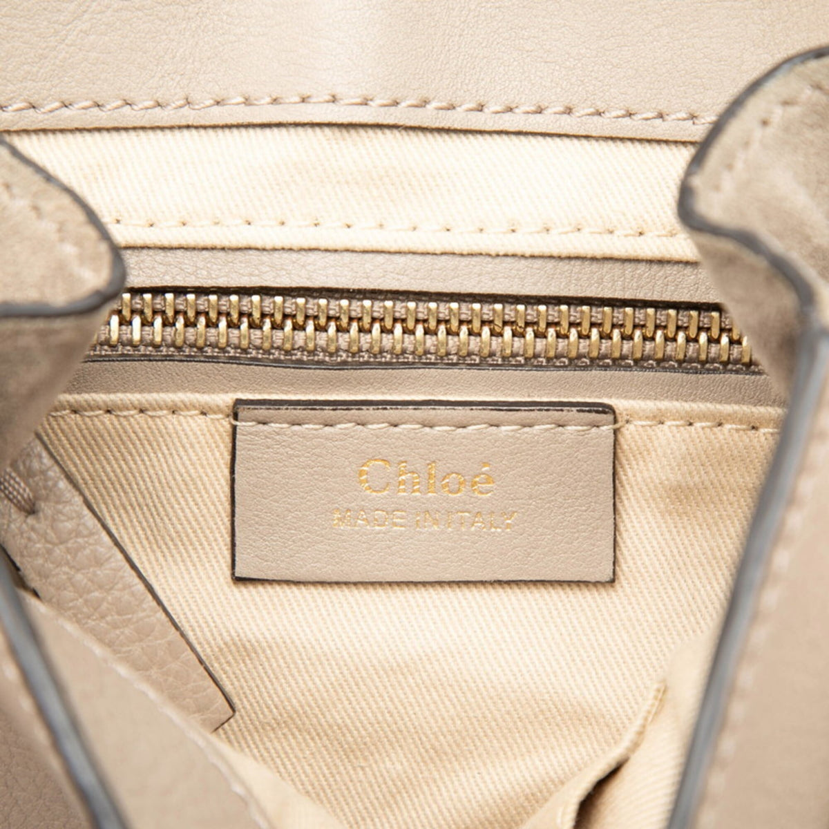 Chloé Gray Leather Suede Backpack (Pre-Owned)