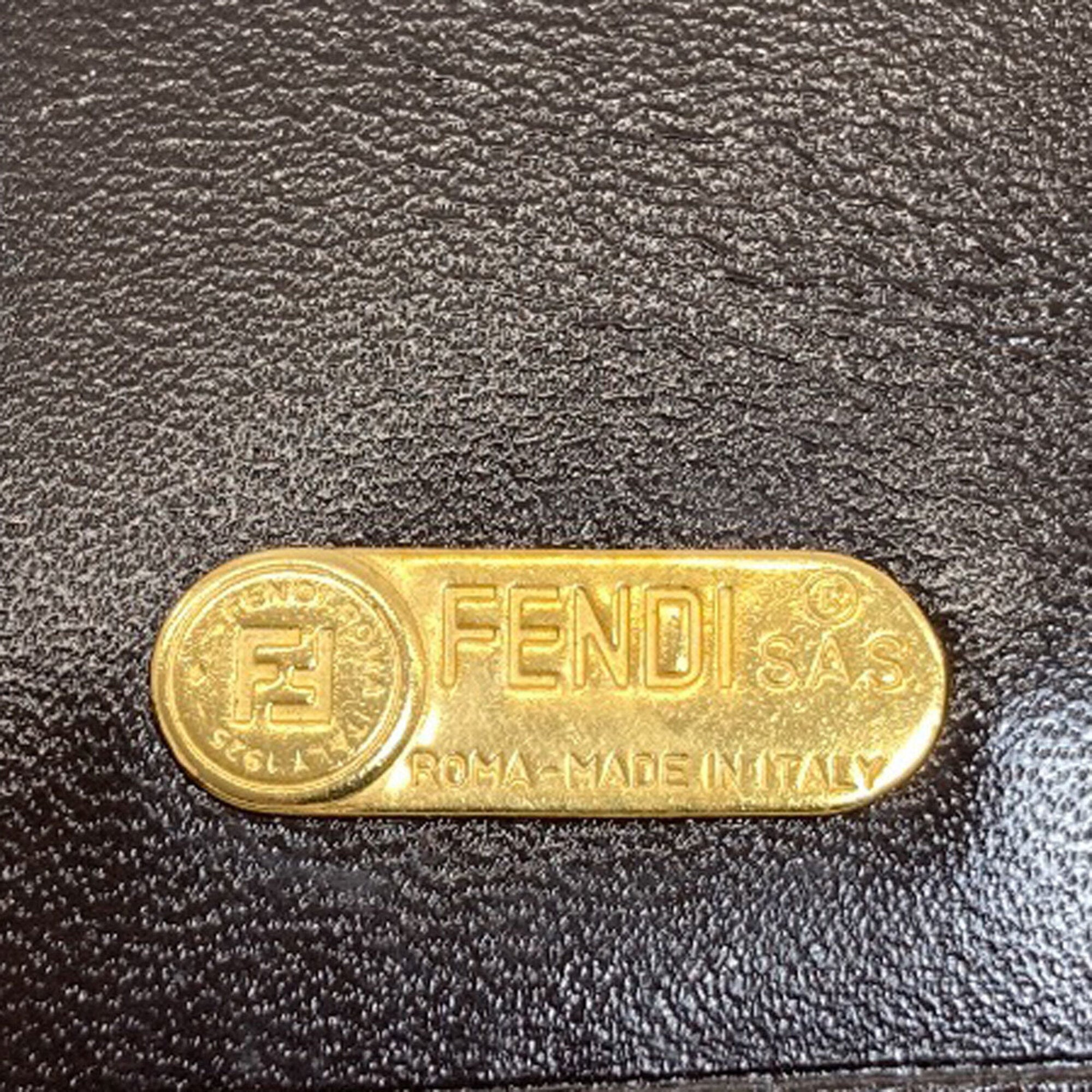 Fendi Brown Canvas Leather Wallet (Bi-Fold) (Pre-Owned)