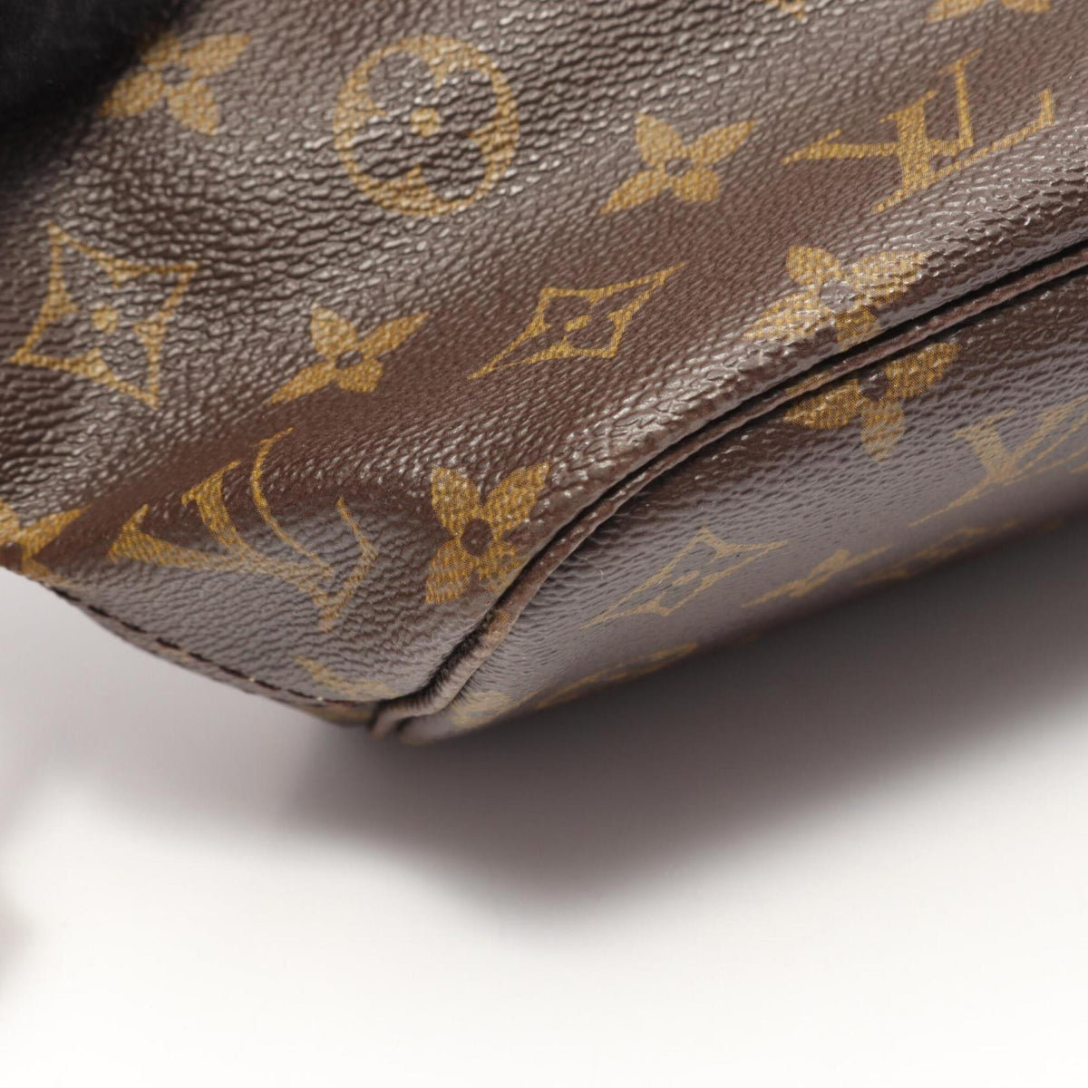 Louis Vuitton Brown Pvc Coated Canvas Leather Handbag Tote Bag (Pre-Owned)