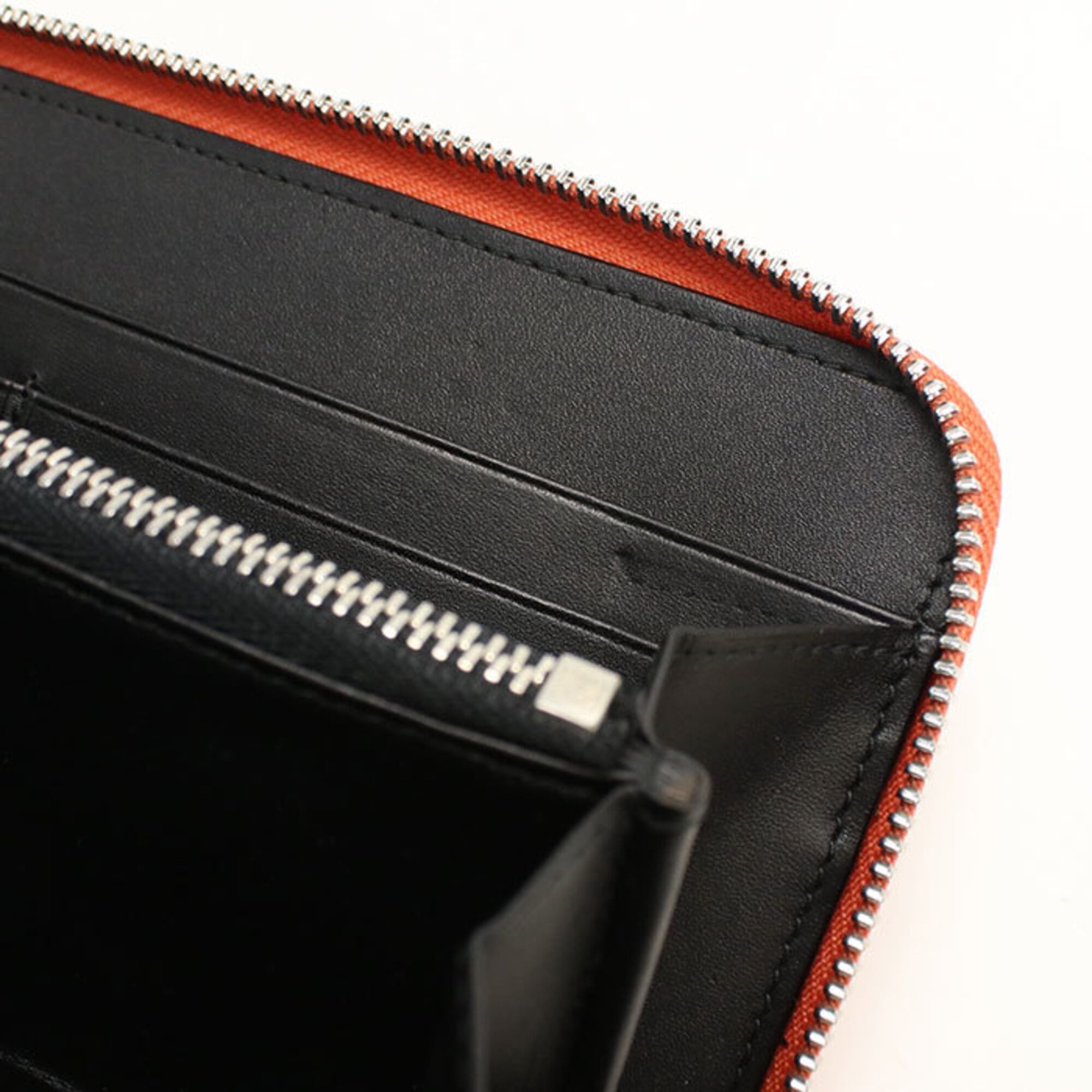 Loewe Orange Leather Long Wallet (Bi-Fold) (Pre-Owned)
