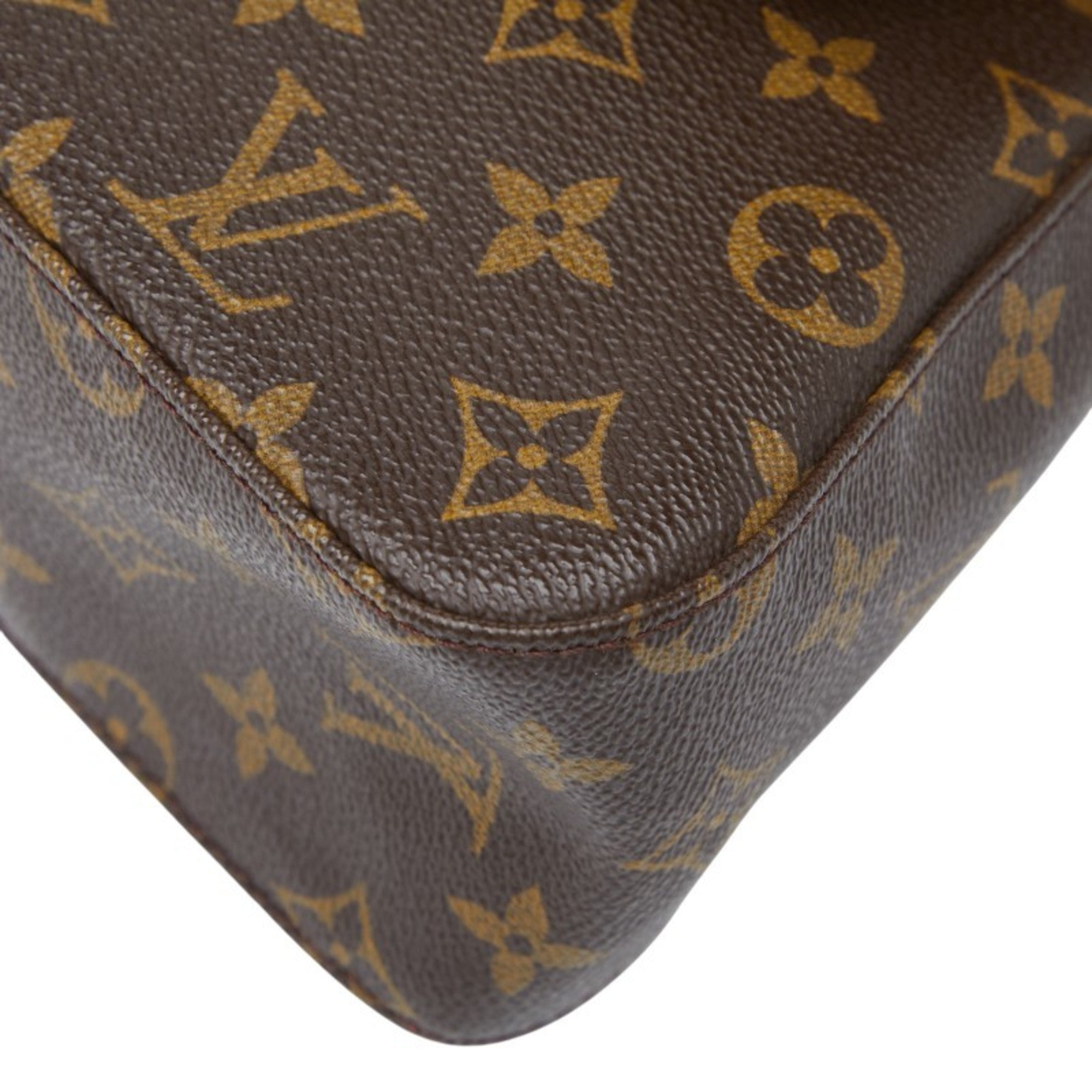 Louis Vuitton Brown Pvc Leather Handbag Shoulder Bag (Pre-Owned)