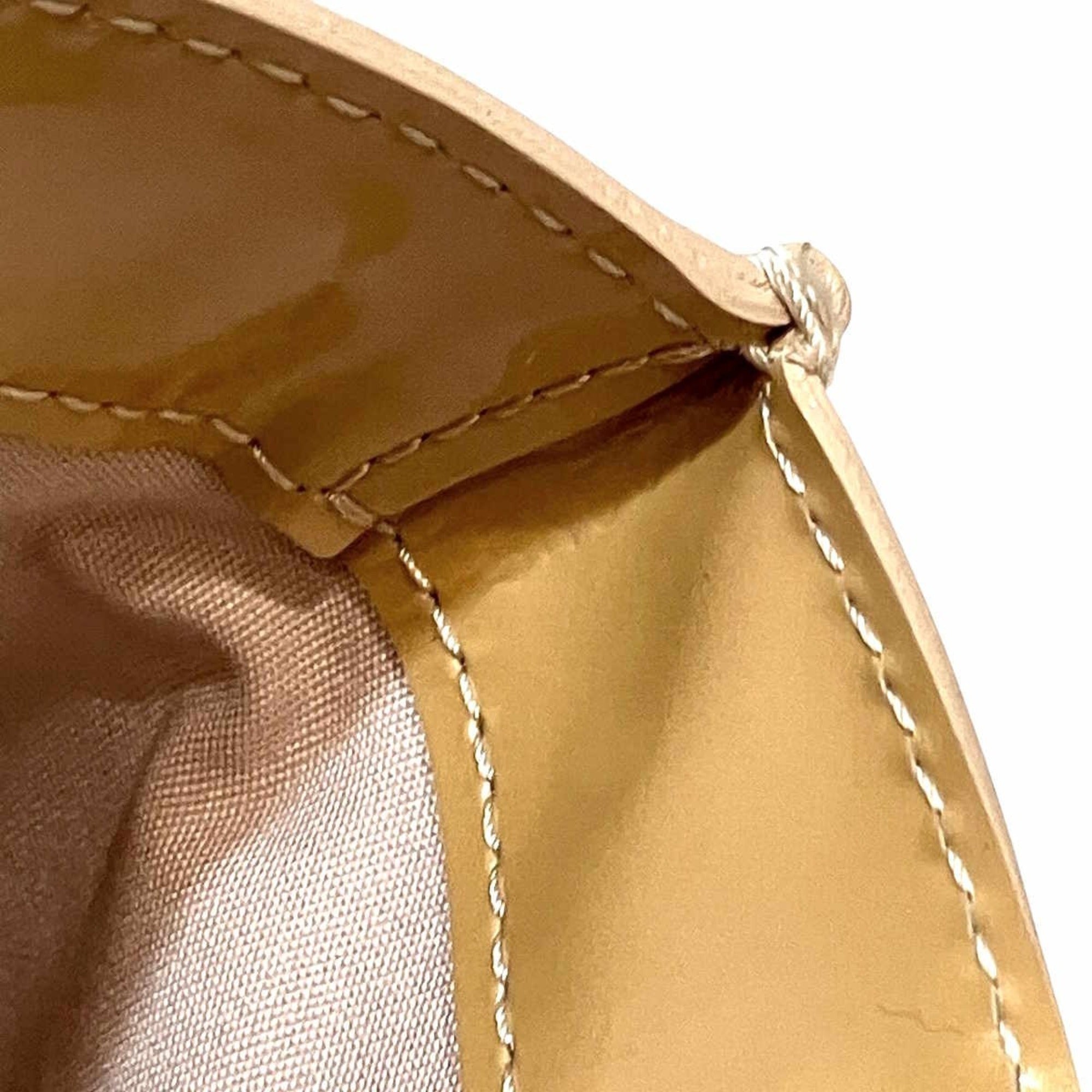 Louis Vuitton Yellow Vernis Handbag (Pre-Owned)