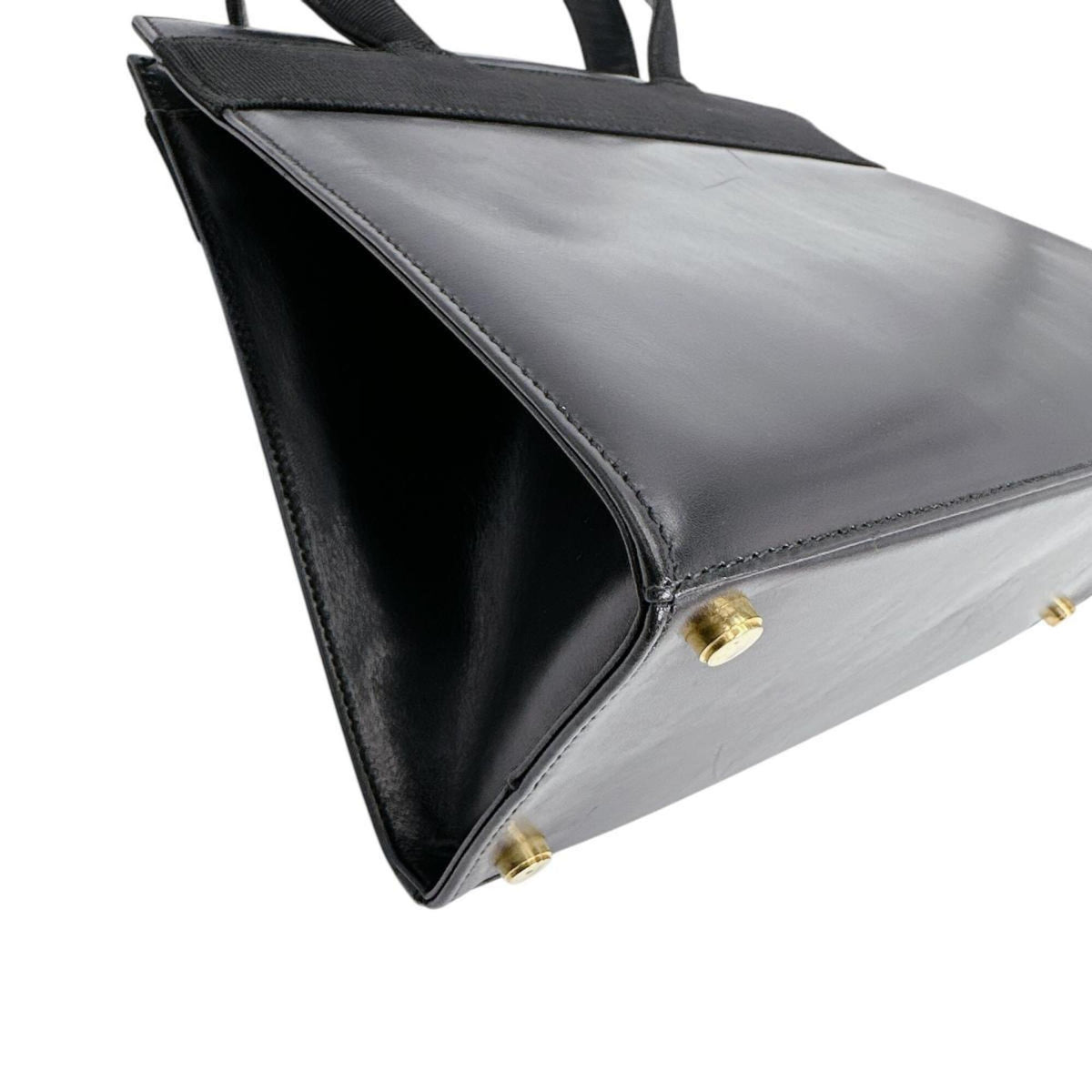 Salvatore Ferragamo Black Leather Handbag (Pre-Owned)