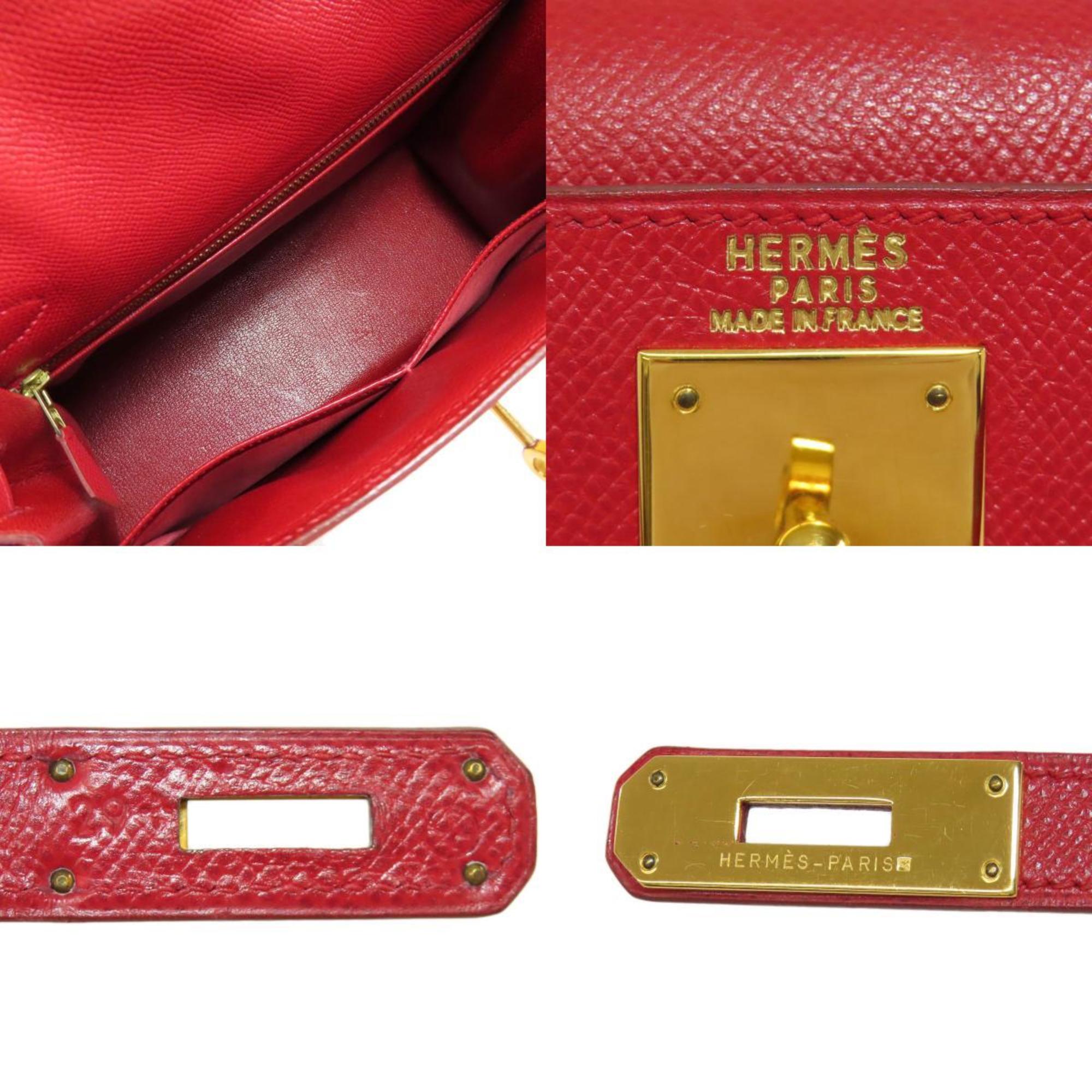 Hermes Red Color Epsom Leather Handbag (Pre-Owned)
