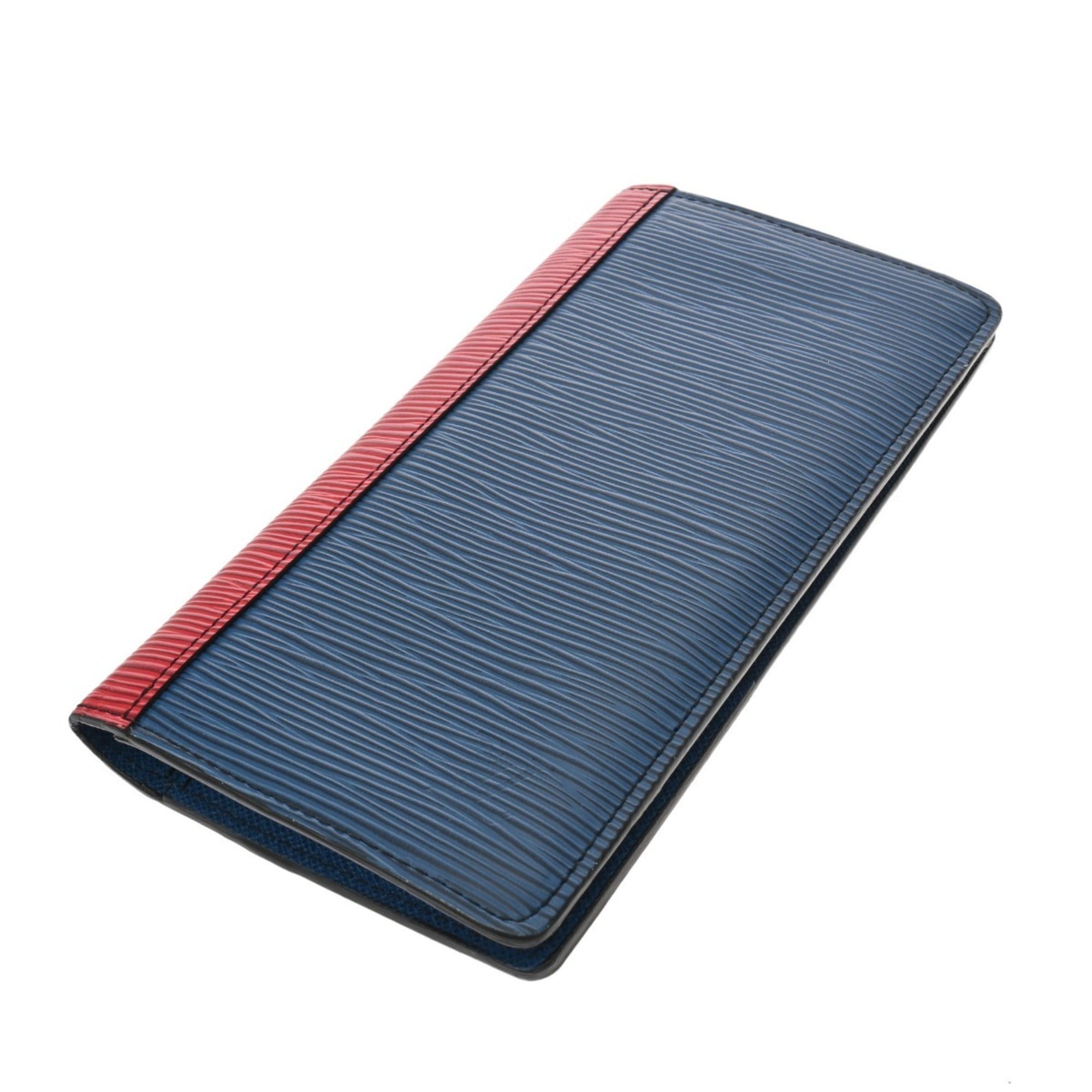 Louis Vuitton Blue Green Red Color Epi Leather Long Wallet (Bi-Fold) (Pre-Owned)
