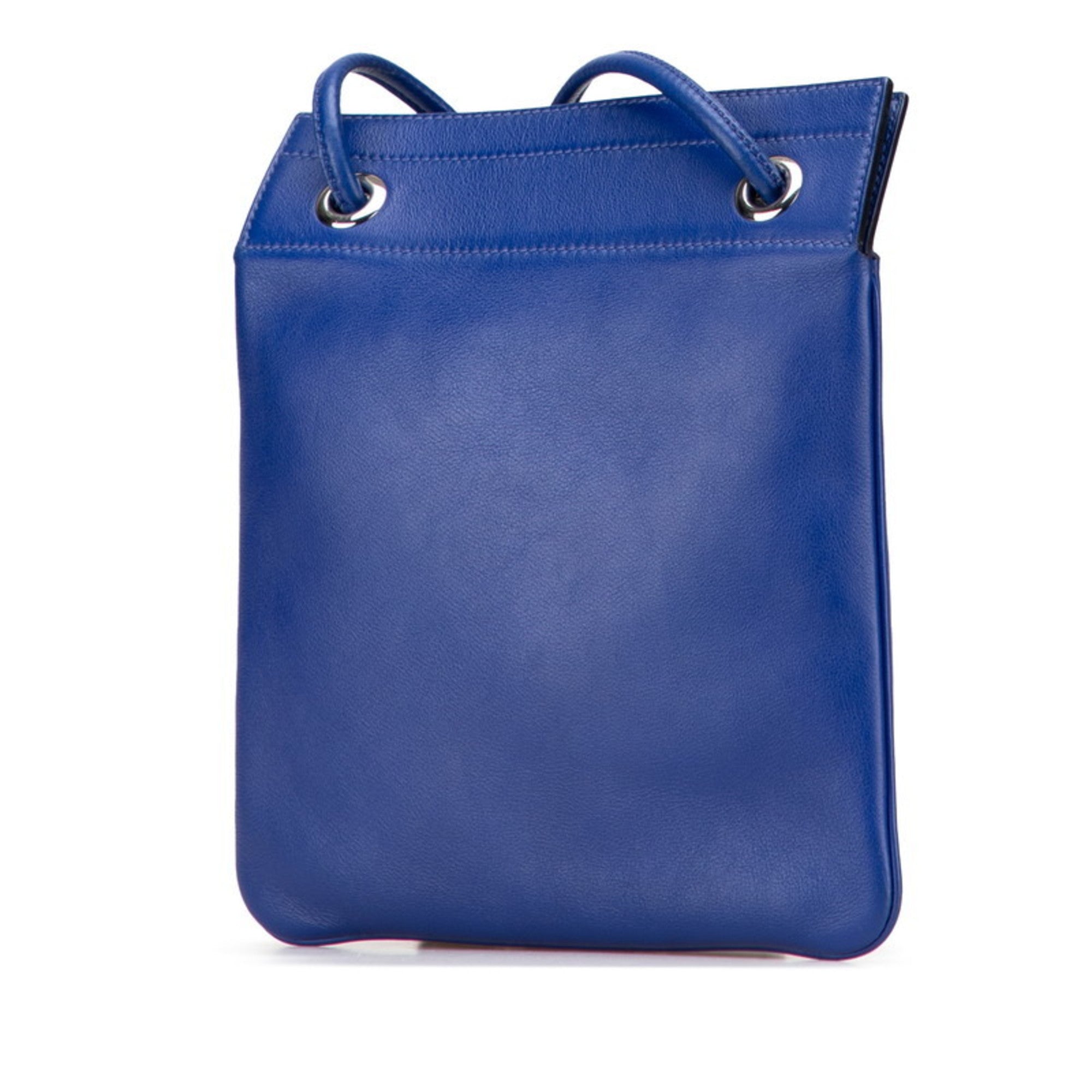 Hermes Blue Swift Leather Shoulder Bag (Pre-Owned)