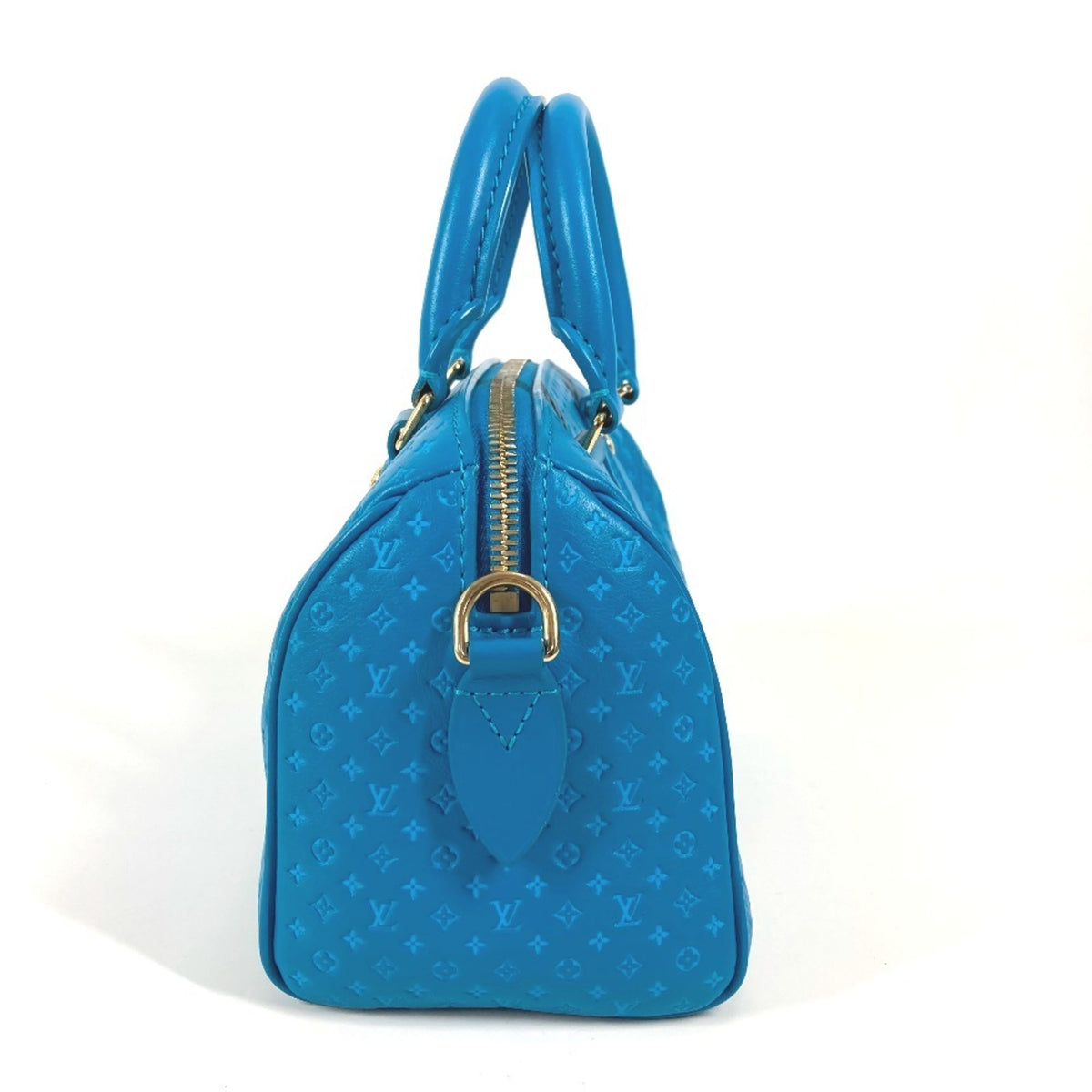 Louis Vuitton Blue Leather Handbag Shoulder Bag (Pre-Owned)