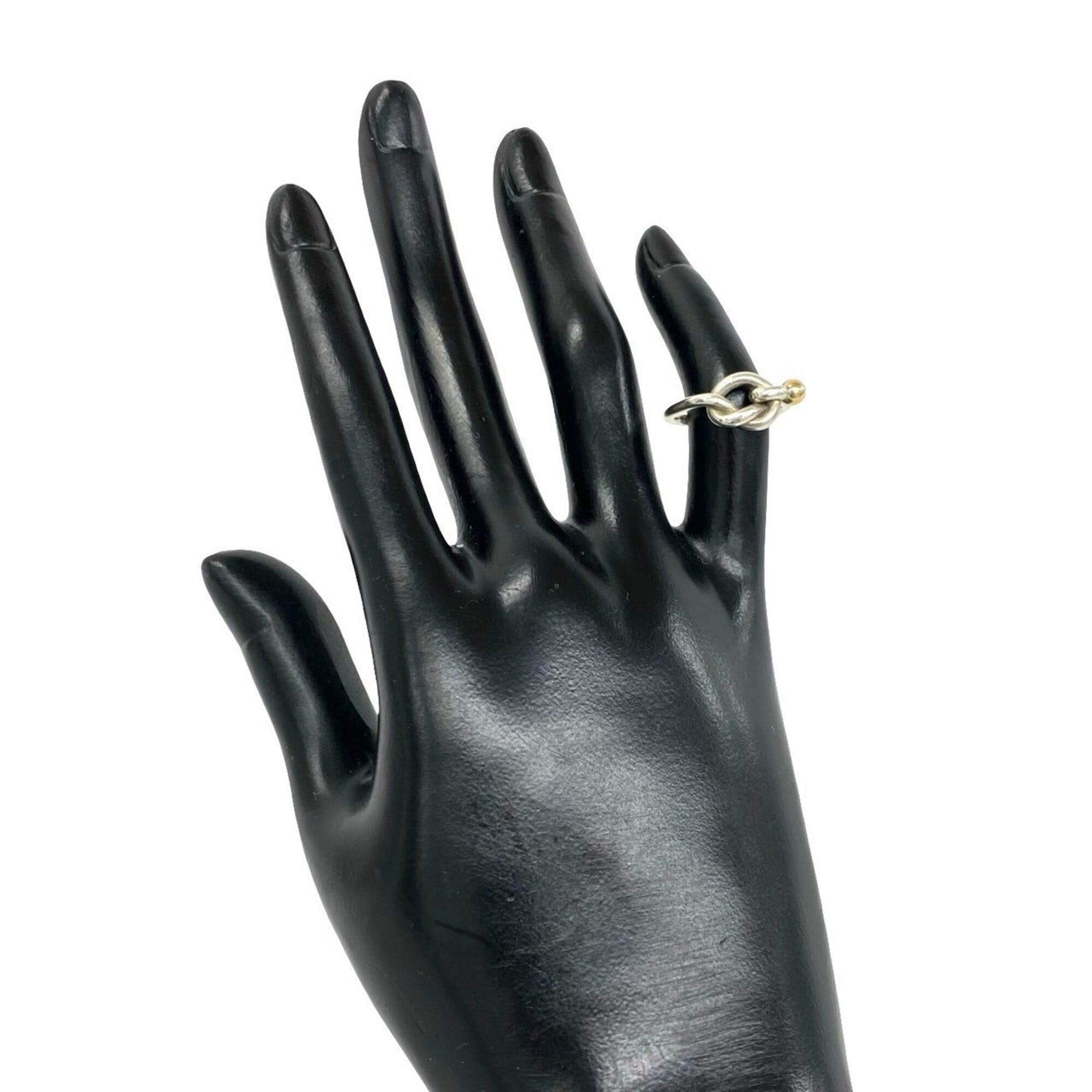 Tiffany Gold Silver Yellow Gold (18K) Silver 925 Band Ring (Pre-Owned)