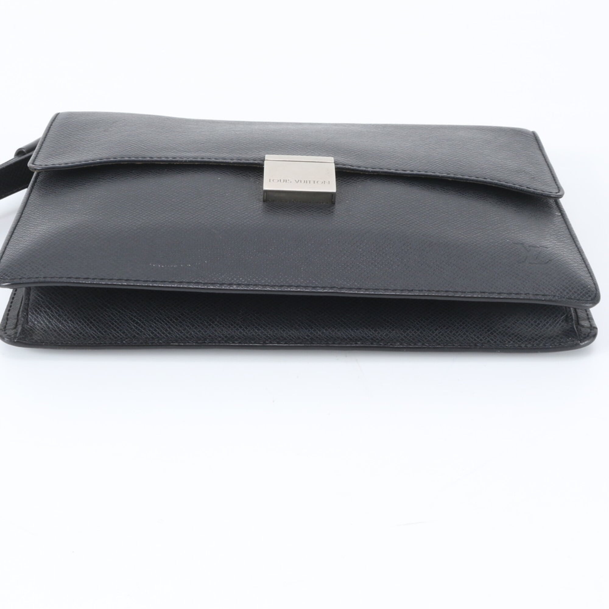 Louis Vuitton Ardoise Taiga Leather Handbag Pouch (Pre-Owned)