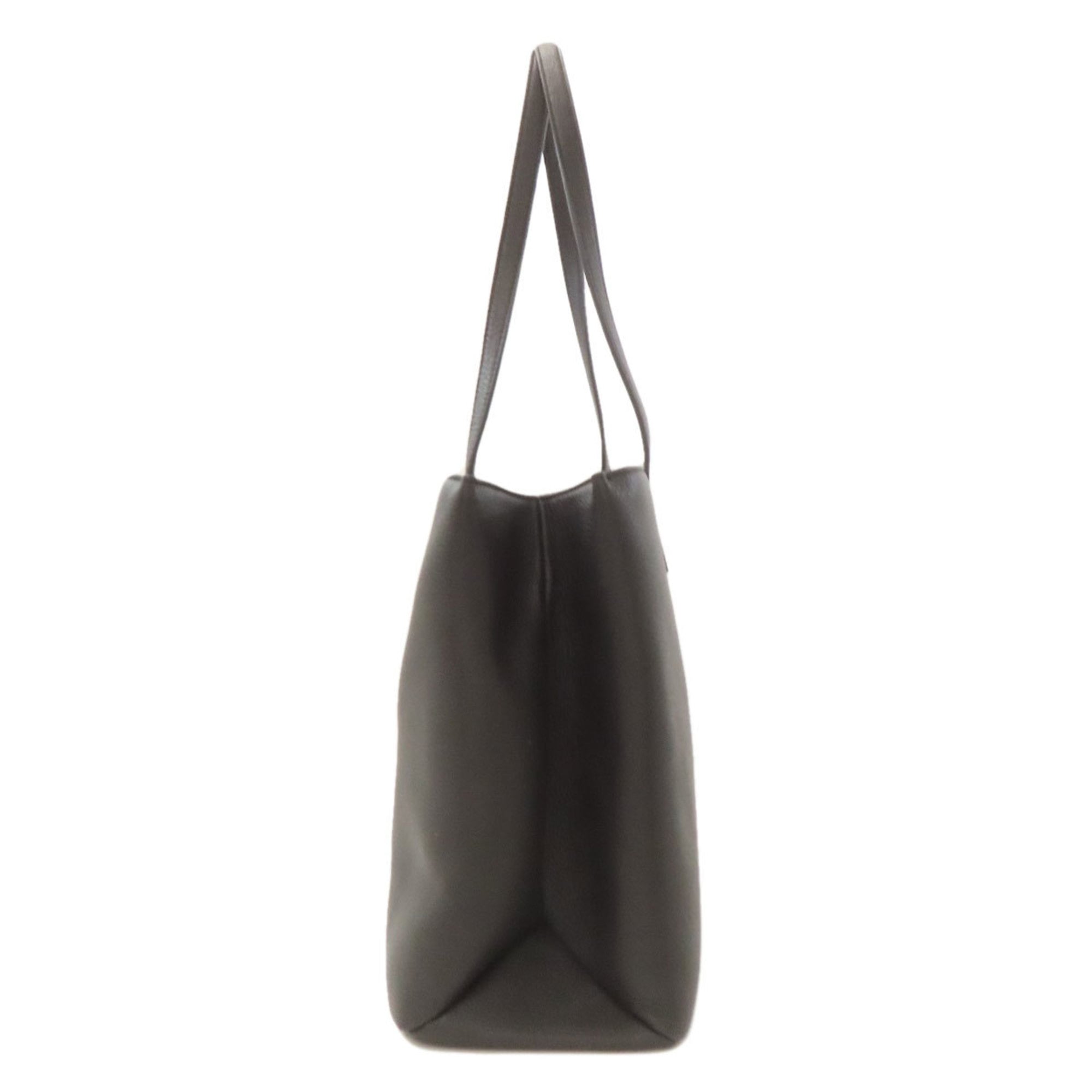 Versace Black Leather Tote Bag (Pre-Owned)
