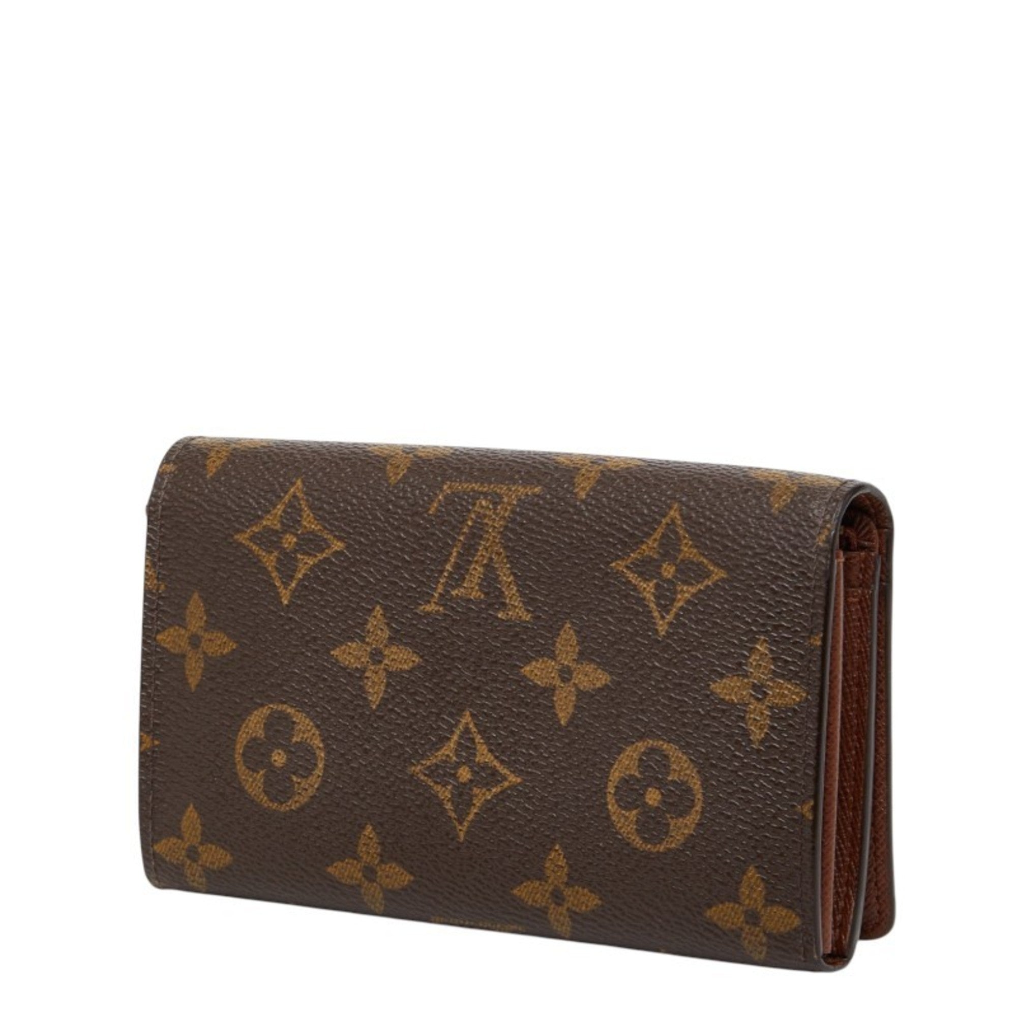 Louis Vuitton Monogram Brown Pvc Leather Wallet (Bi-Fold) (Pre-Owned)