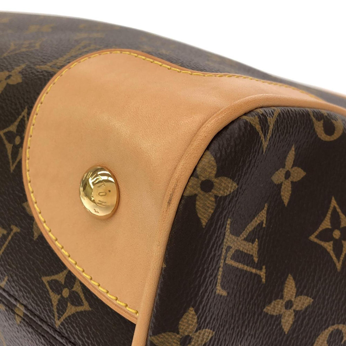 Louis Vuitton Brown Coated Canvas Handbag (Pre-Owned)