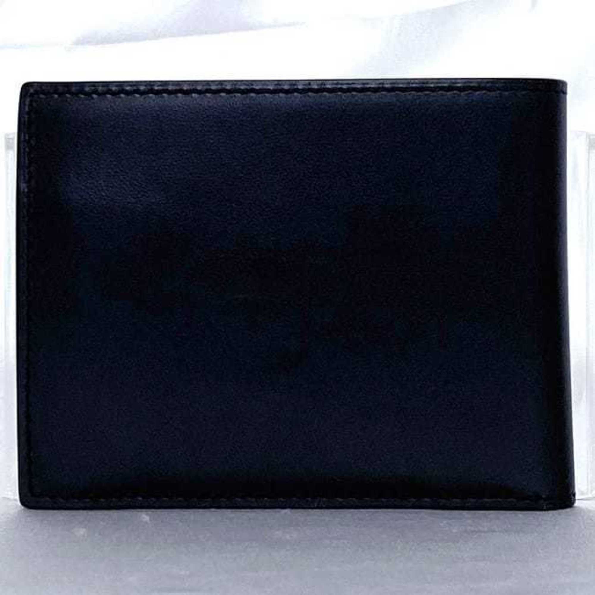 Dunhill Navy Leather Wallet (Bi-Fold) (Pre-Owned)