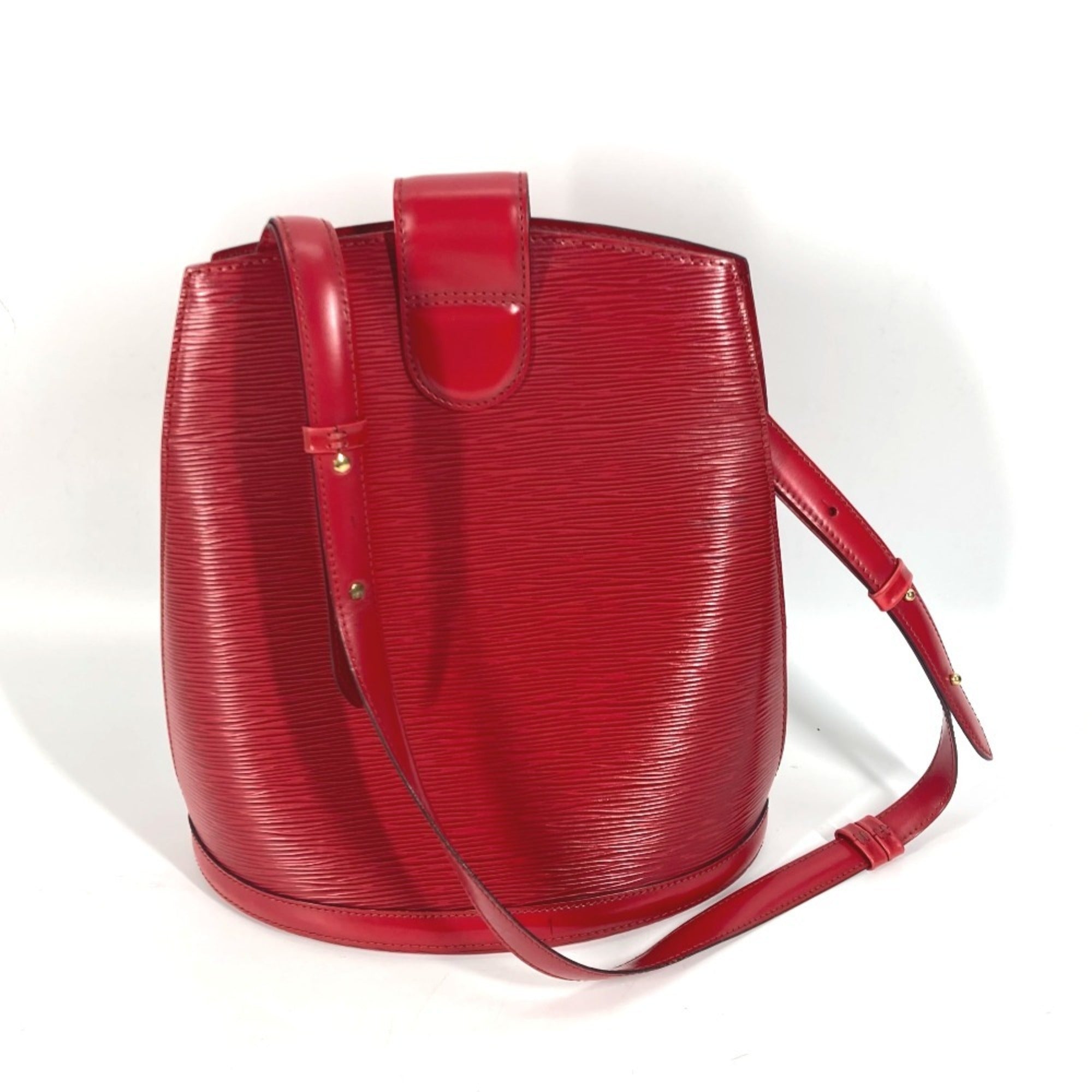 Louis Vuitton Castilian Red Red Color Epi Leather Shoulder Bag (Pre-Owned)
