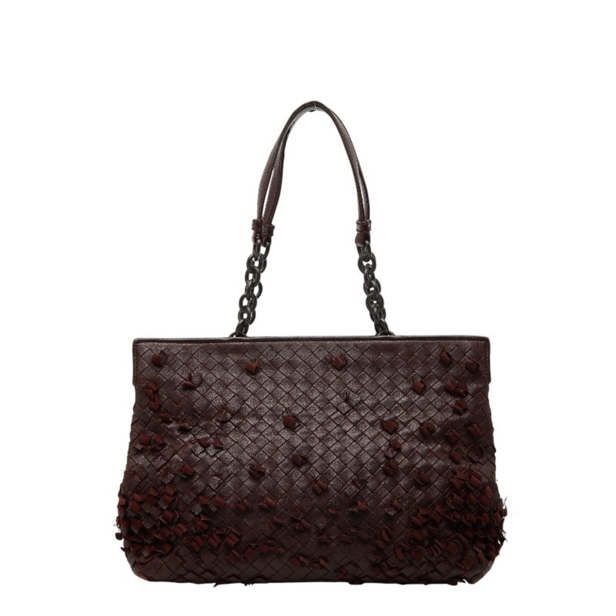 Bottega Veneta Brown Leather Handbag Tote Bag (Pre-Owned)