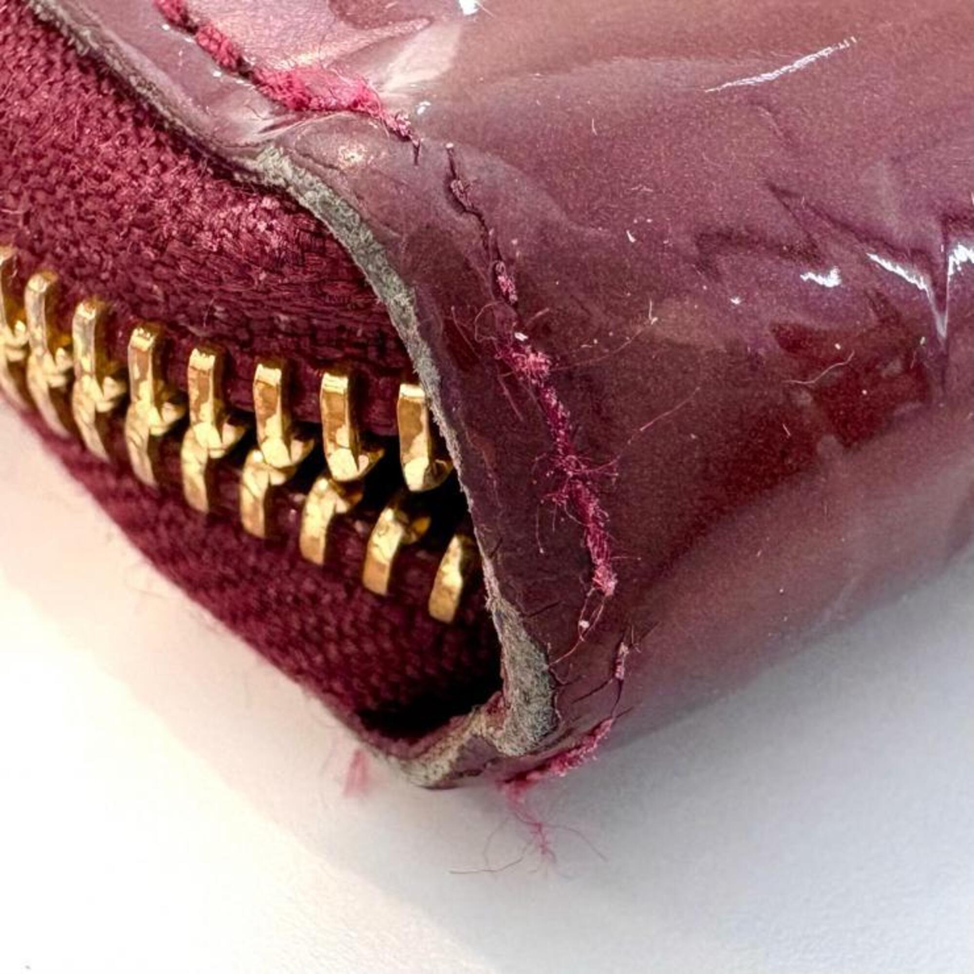 Louis Vuitton Rouge Fauviste Monogram Vernis Long Wallet (Bi-Fold) (Pre-Owned)