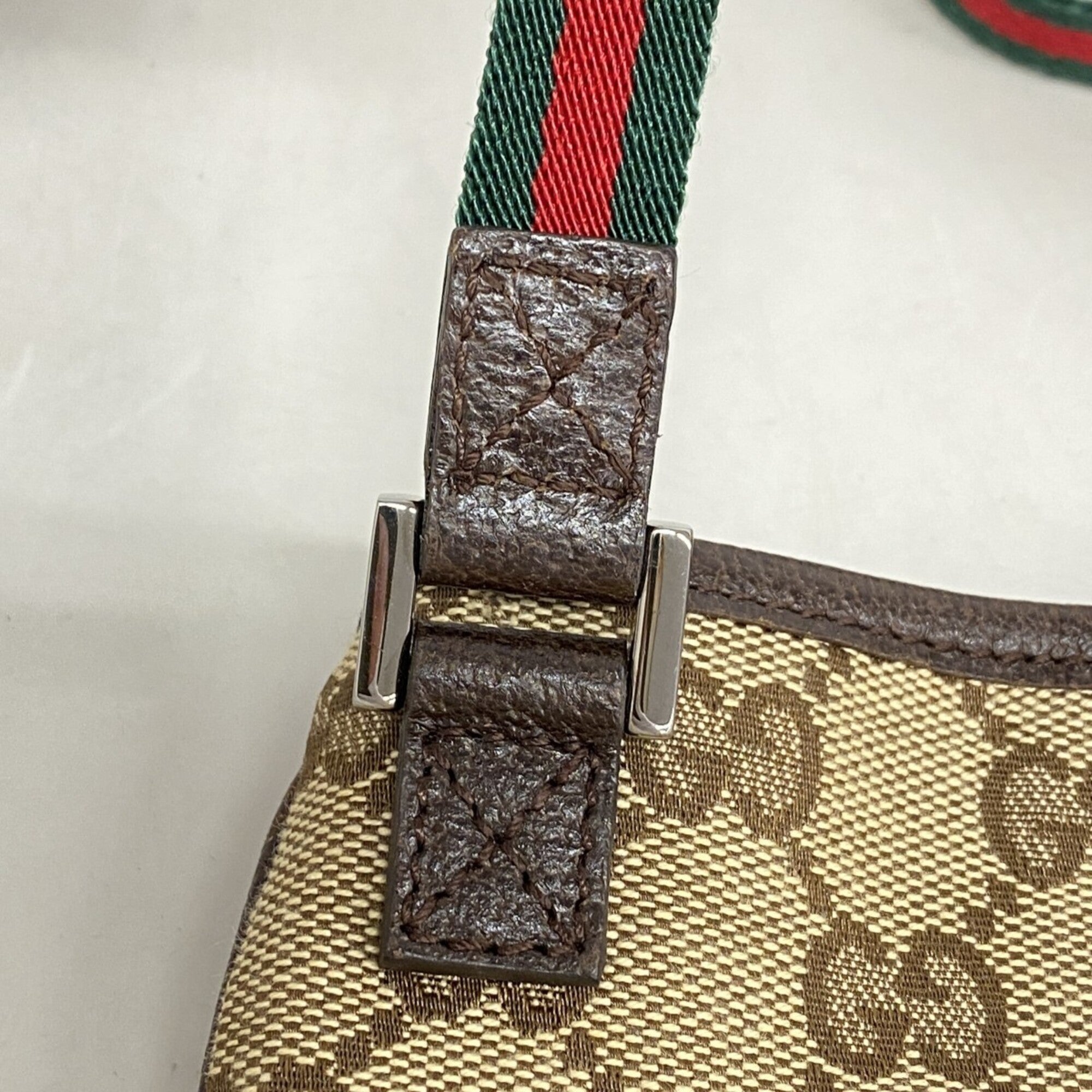 Gucci Brown Canvas Shoulder Bag (Pre-Owned)