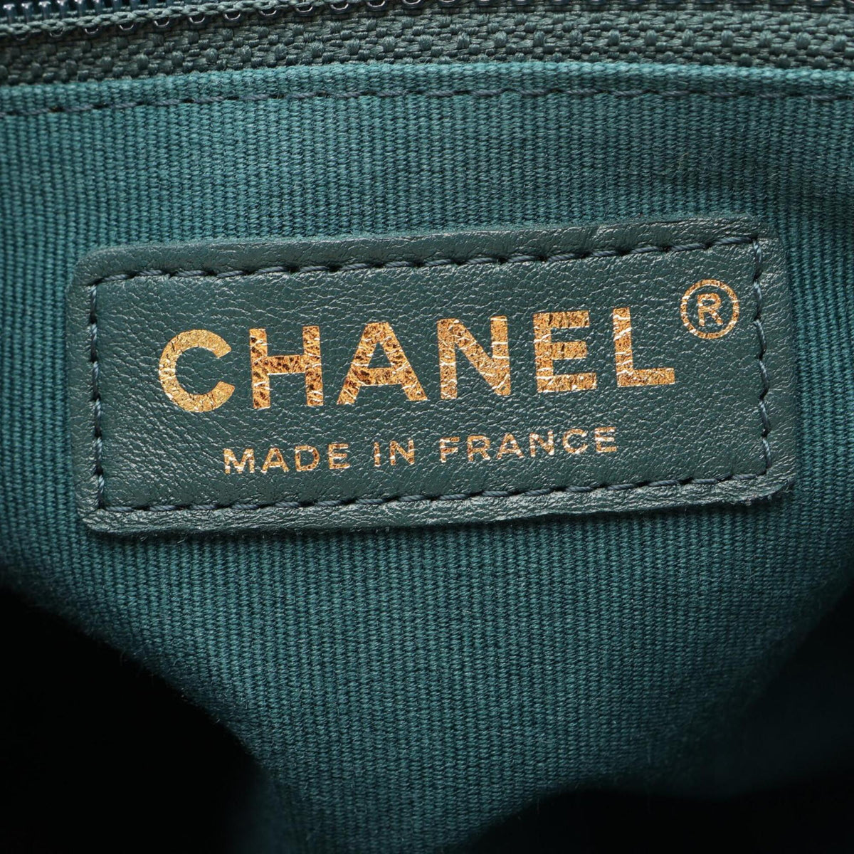 Chanel Green Leather Handbag Shoulder Bag (Pre-Owned)