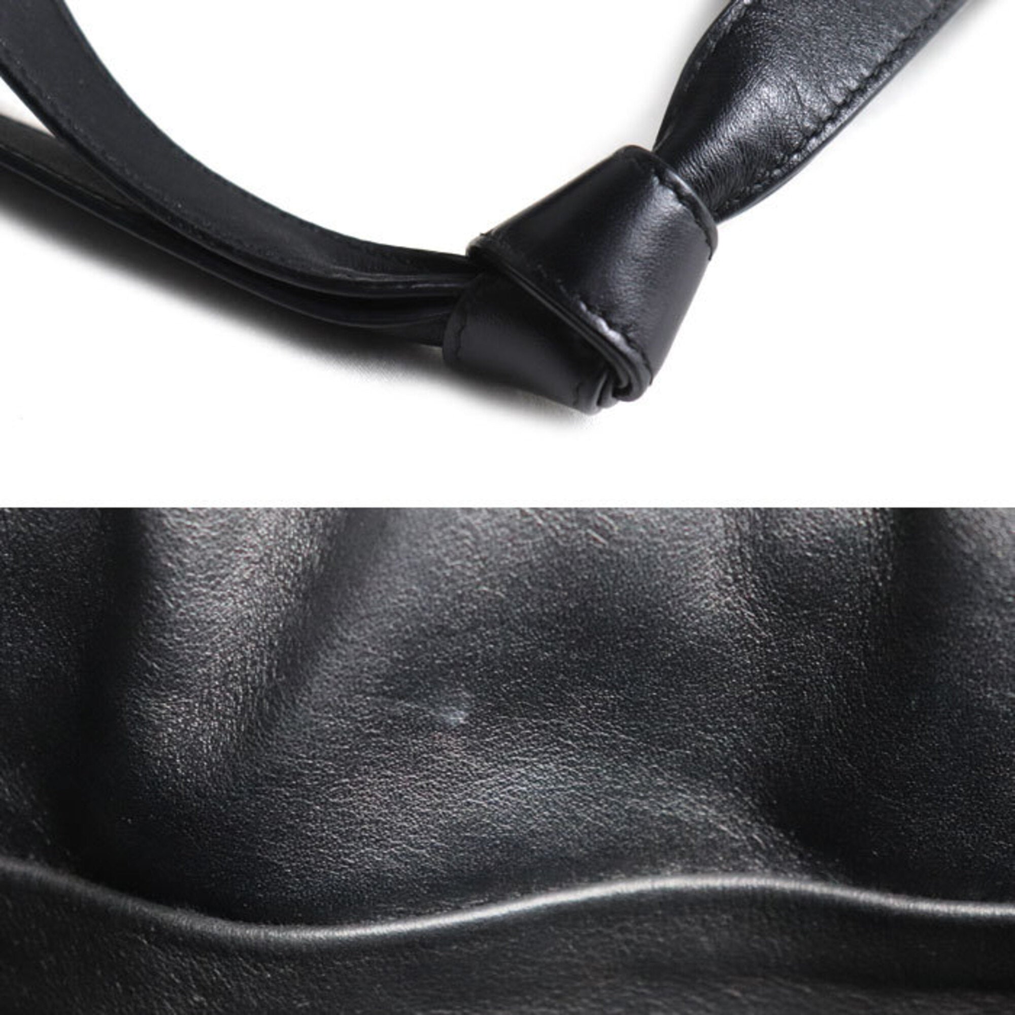Bottega Veneta Black Leather Shoulder Bag (Pre-Owned)