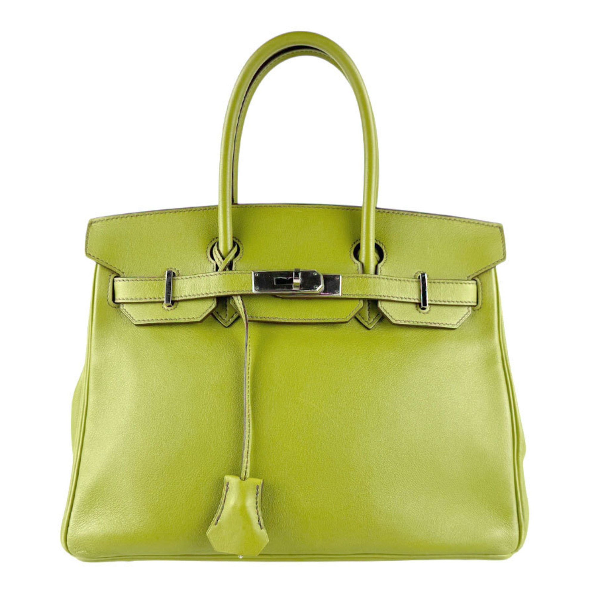 Hermes Anis Green Swift Leather Handbag (Pre-Owned)