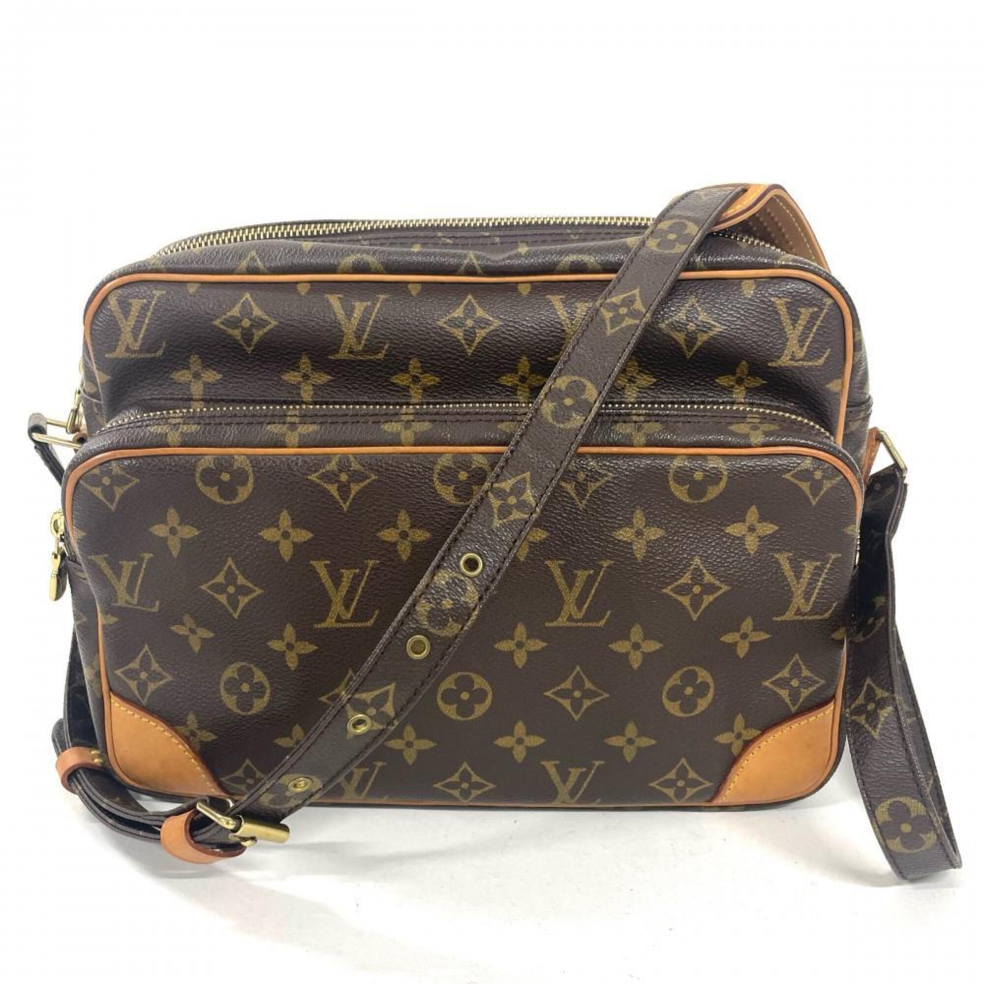 Louis Vuitton Brown Monogram Canvas Shoulder Bag (Pre-Owned)