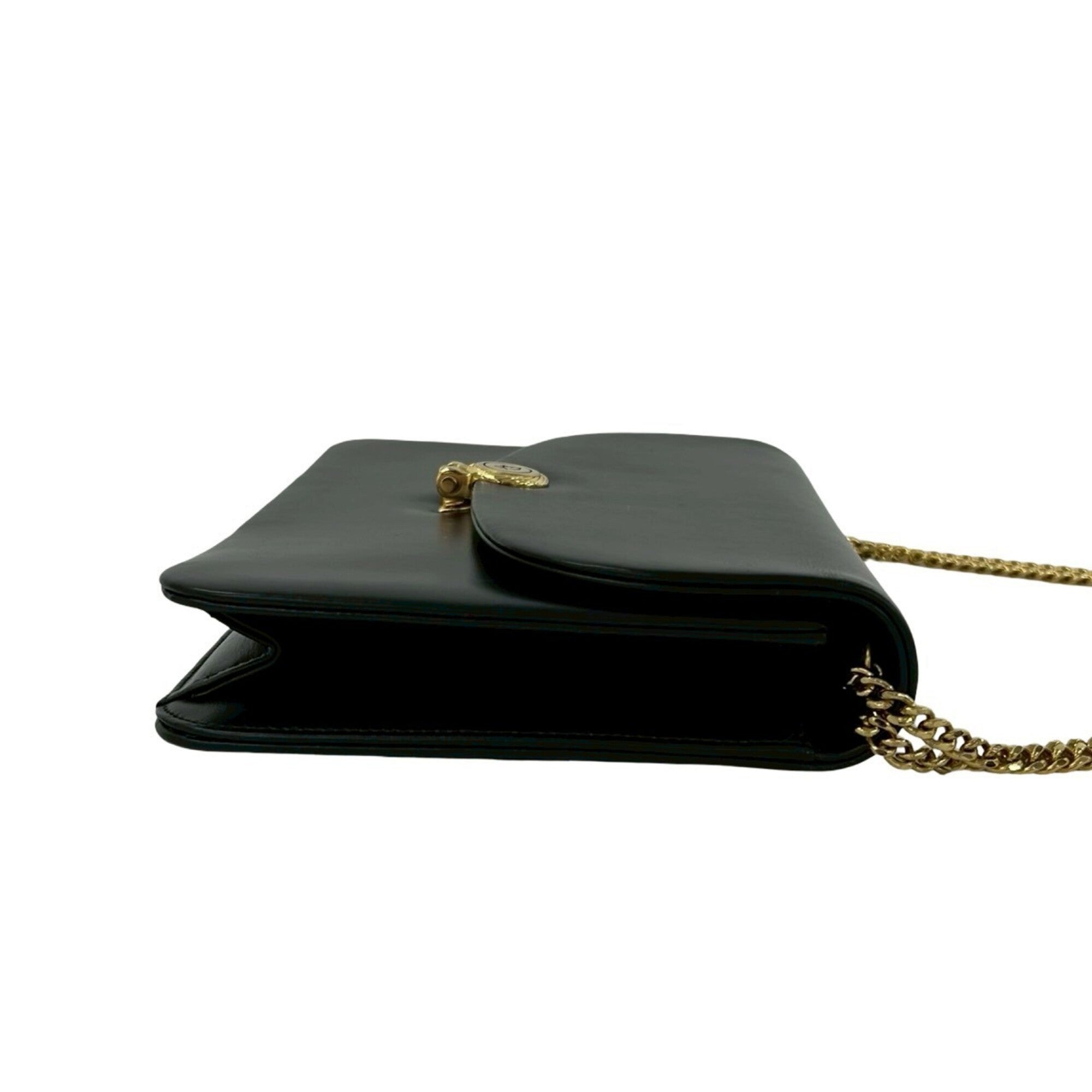 Christian Dior Black Leather Shoulder Bag (Pre-Owned)