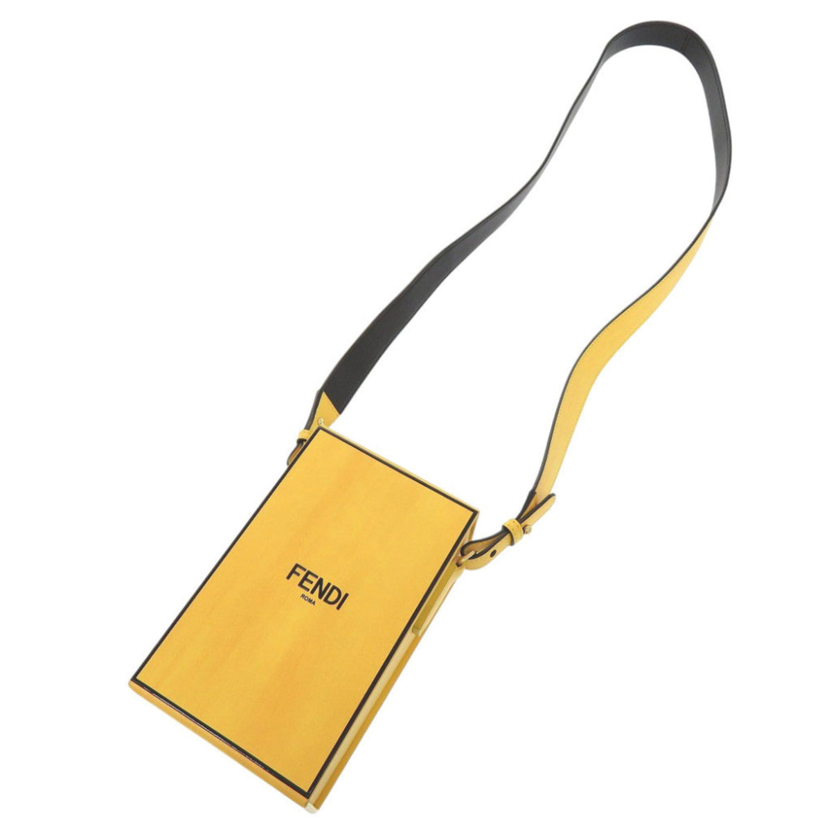 Fendi Yellow Leather Shoulder Bag (Pre-Owned)